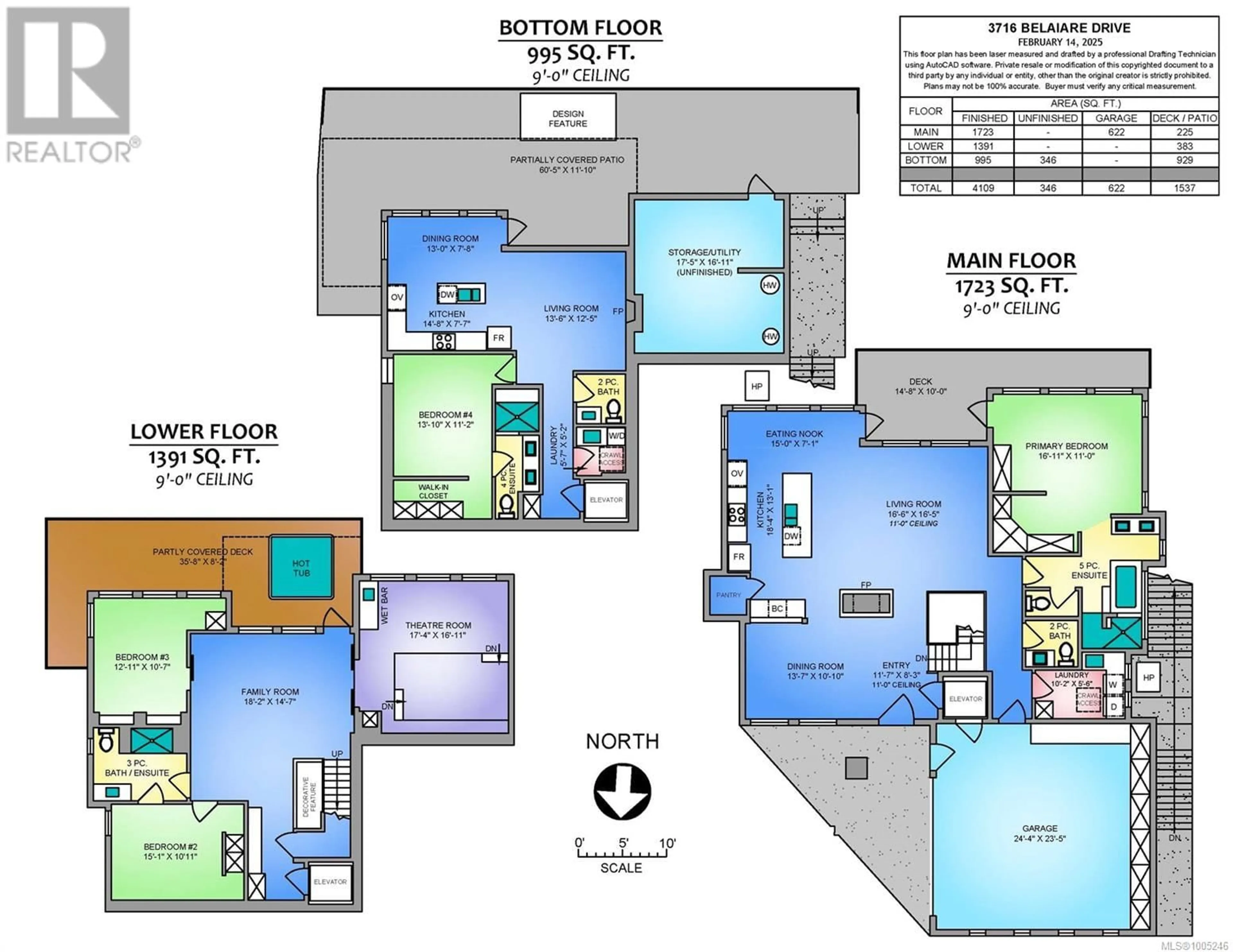Floor plan for 3716 BELAIRE DRIVE, Nanaimo British Columbia V9T5A1