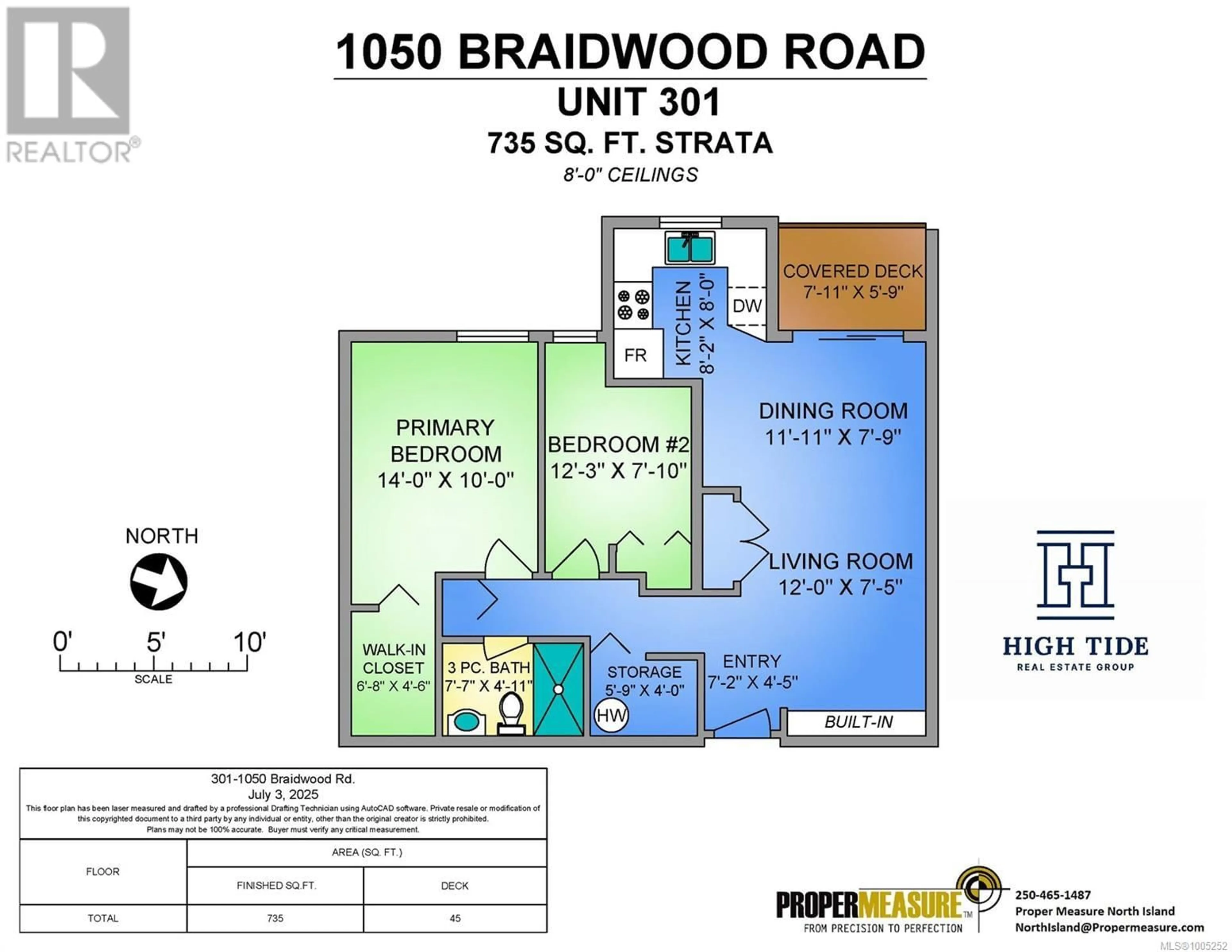 Floor plan for 301 - 1050 BRAIDWOOD ROAD, Courtenay British Columbia V9N3R9