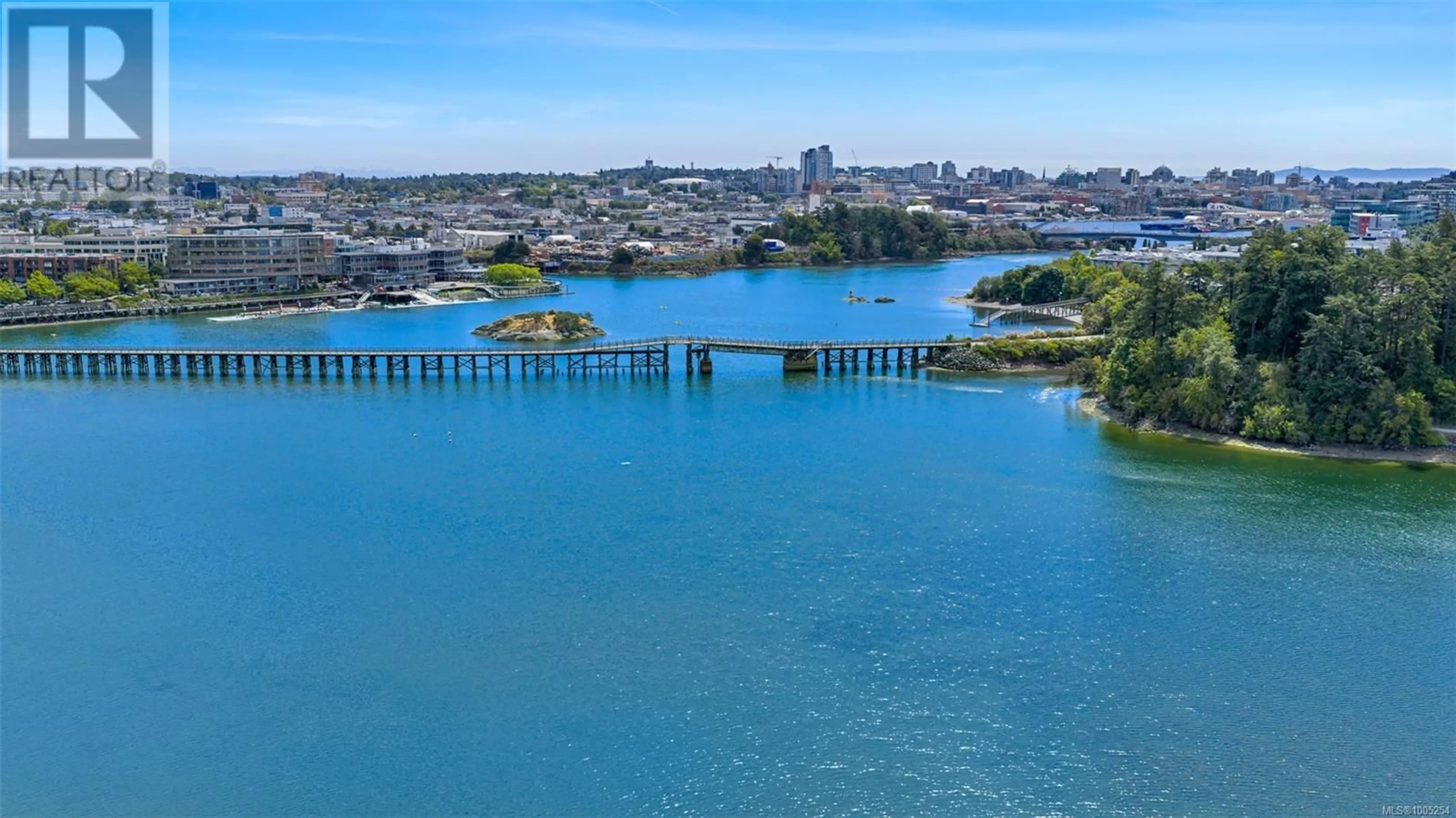 A pic from outside/outdoor area/front of a property/back of a property/a pic from drone, water/lake/river/ocean view for 206 - 103 GORGE ROAD EAST, Victoria British Columbia V9A6Z2