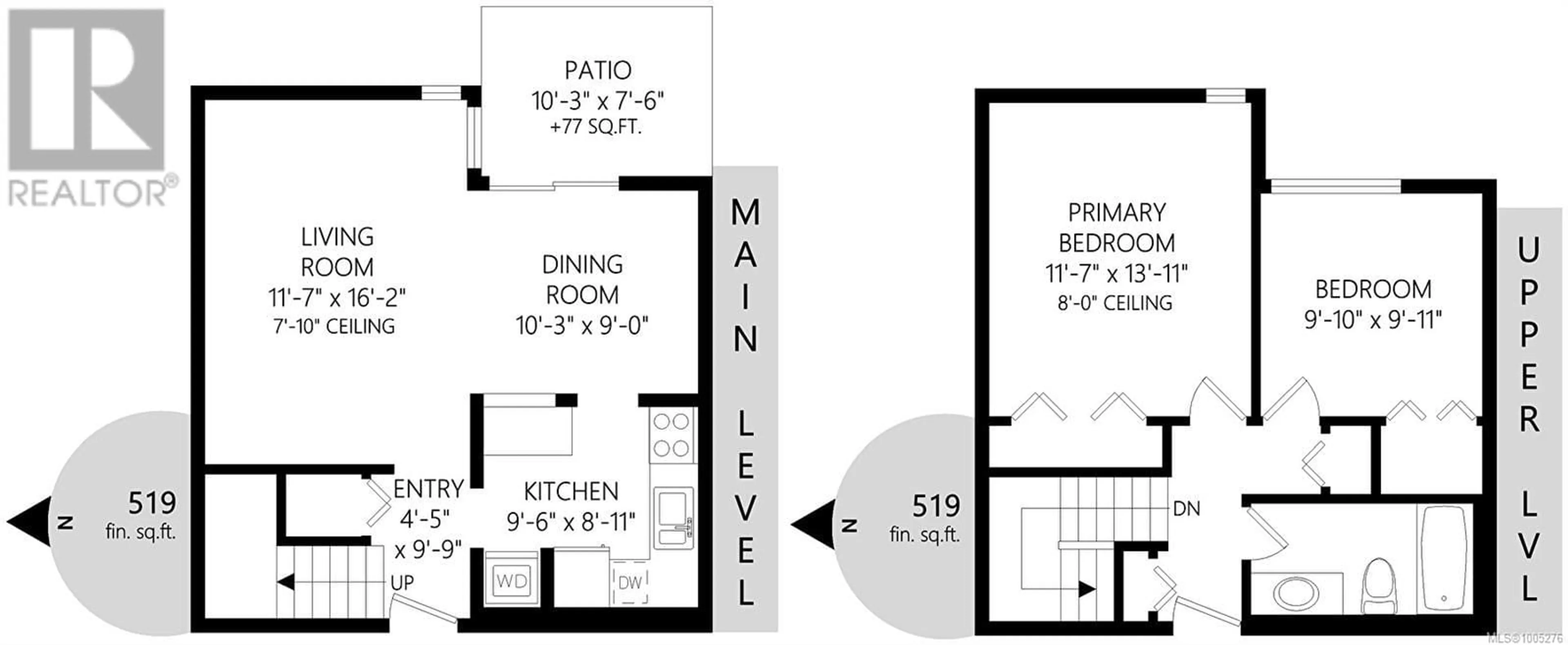 Floor plan for 107 - 1366 HILLSIDE AVENUE, Victoria British Columbia V8T2B5
