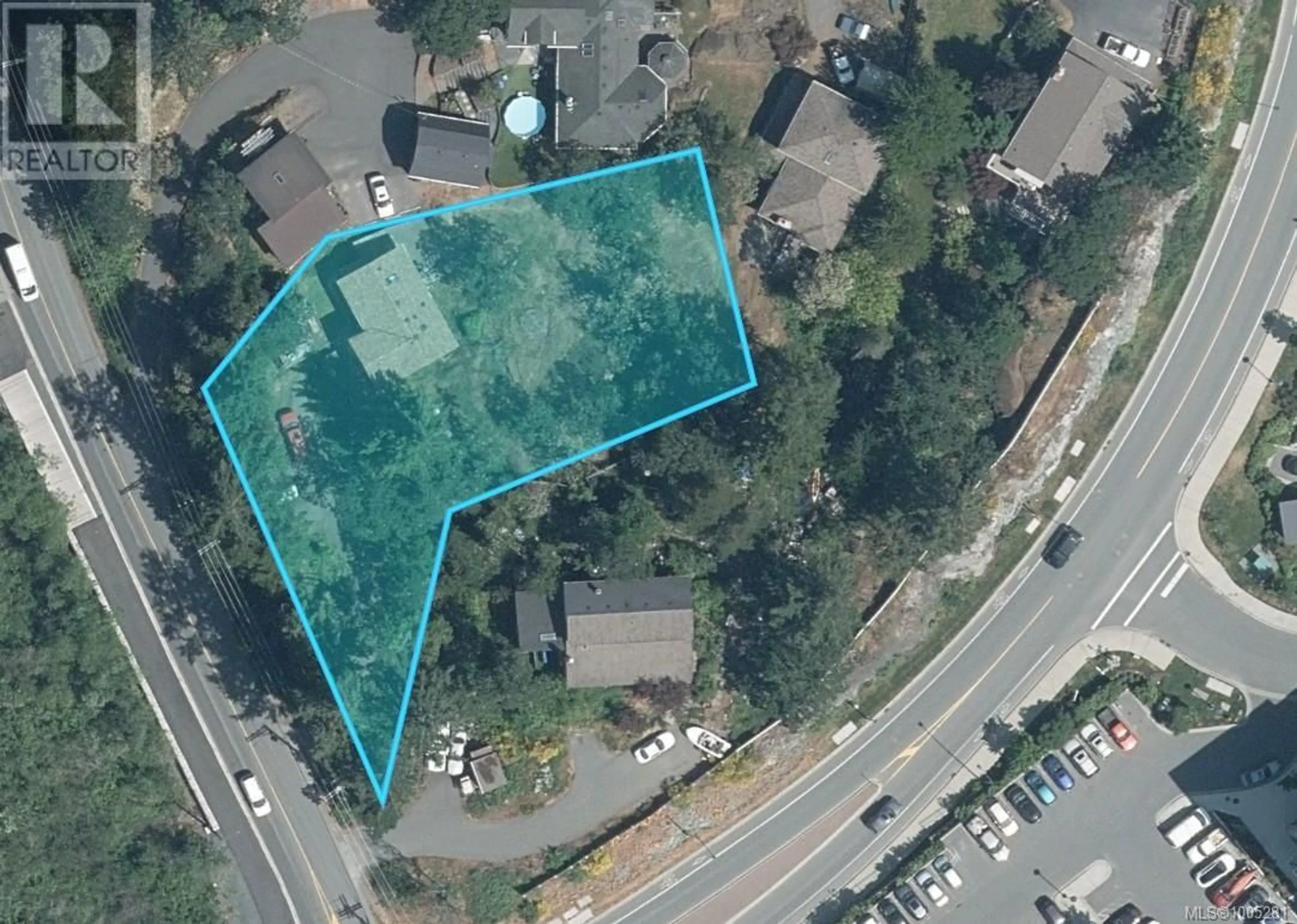 A pic from outside/outdoor area/front of a property/back of a property/a pic from drone, street for 2673 FLORENCE LAKE ROAD, Langford British Columbia V9B4H5