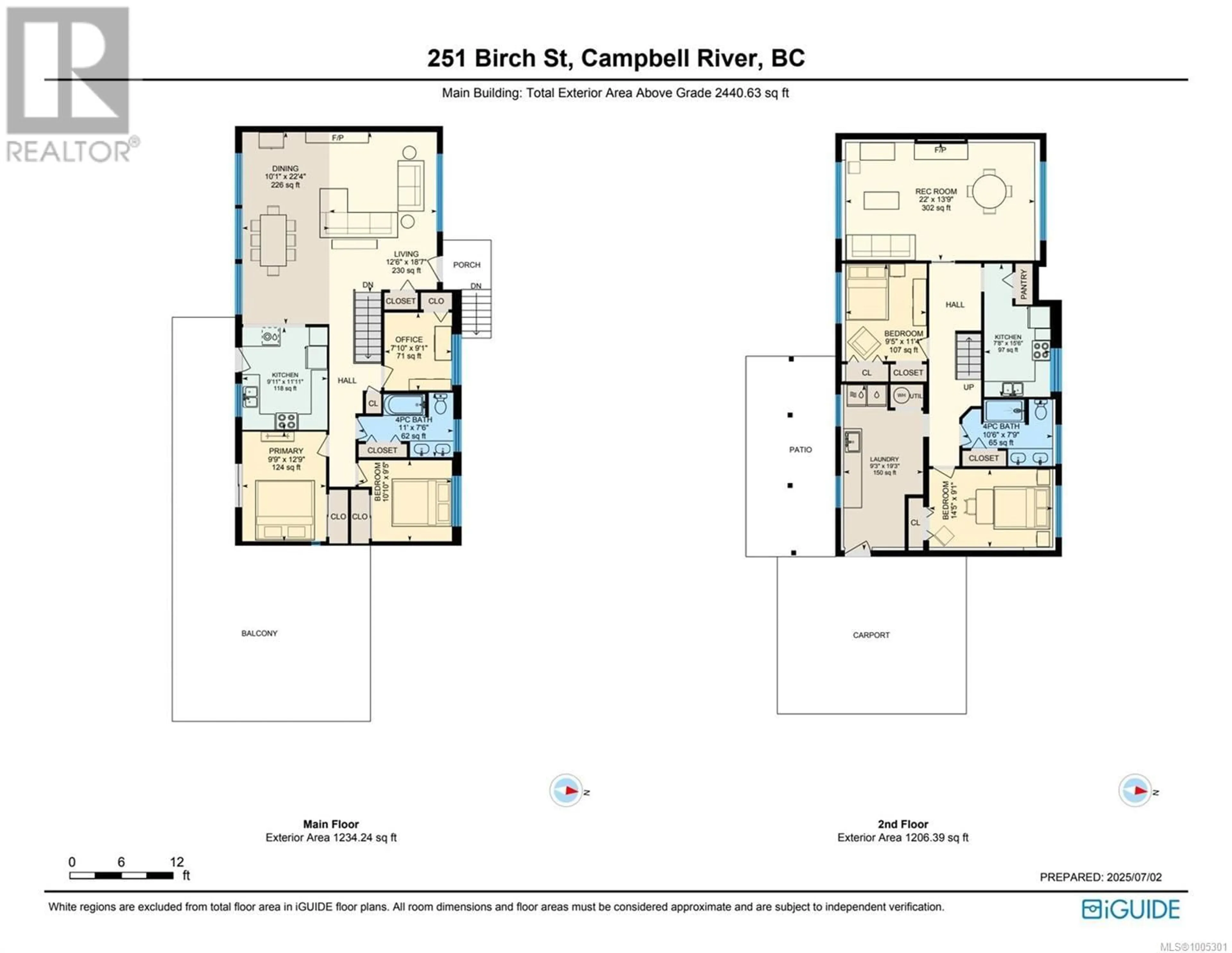 Floor plan for 251 BIRCH STREET, Campbell River British Columbia V9W2S4