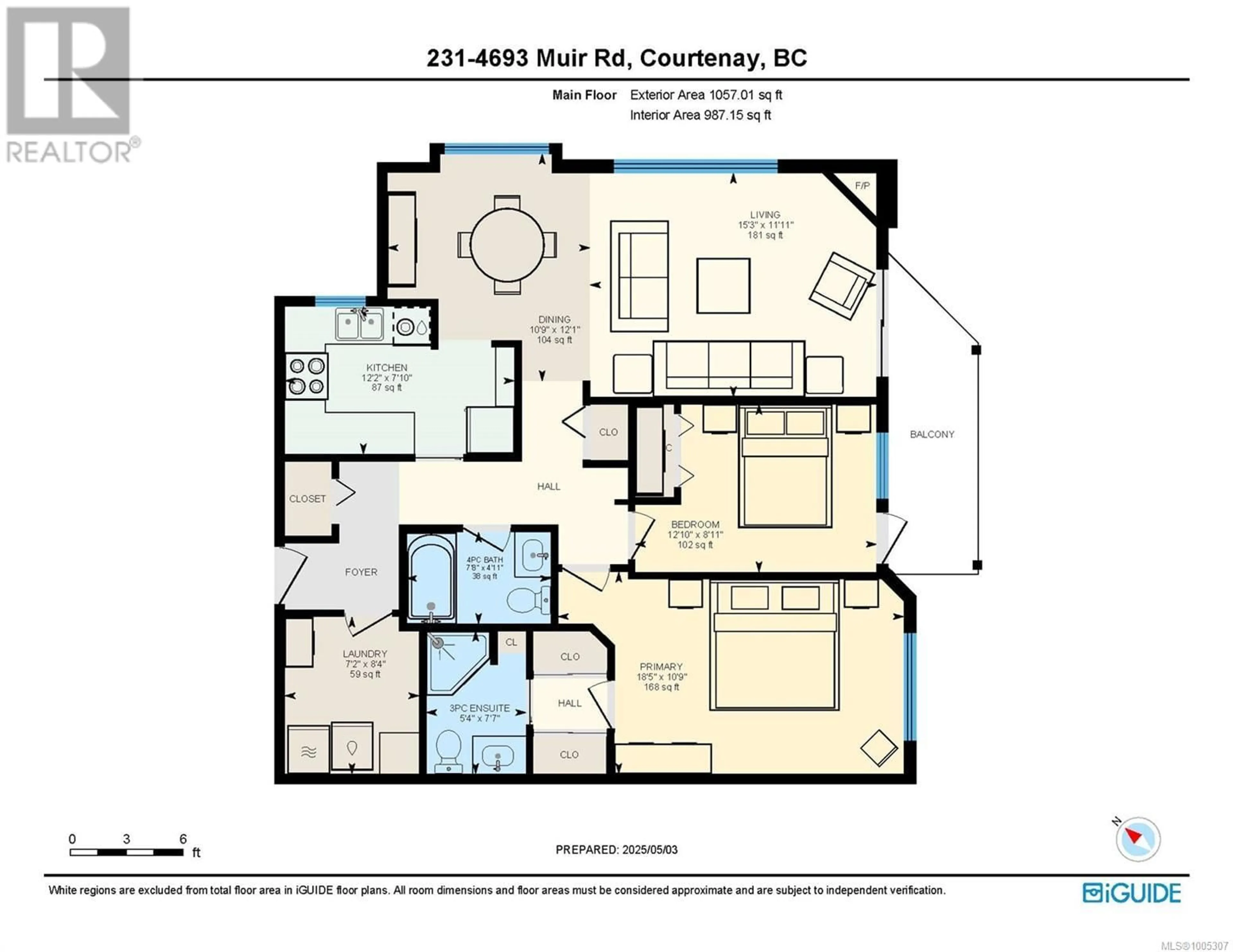 Floor plan for 231 - 4693 MUIR ROAD, Courtenay British Columbia V9N6A4