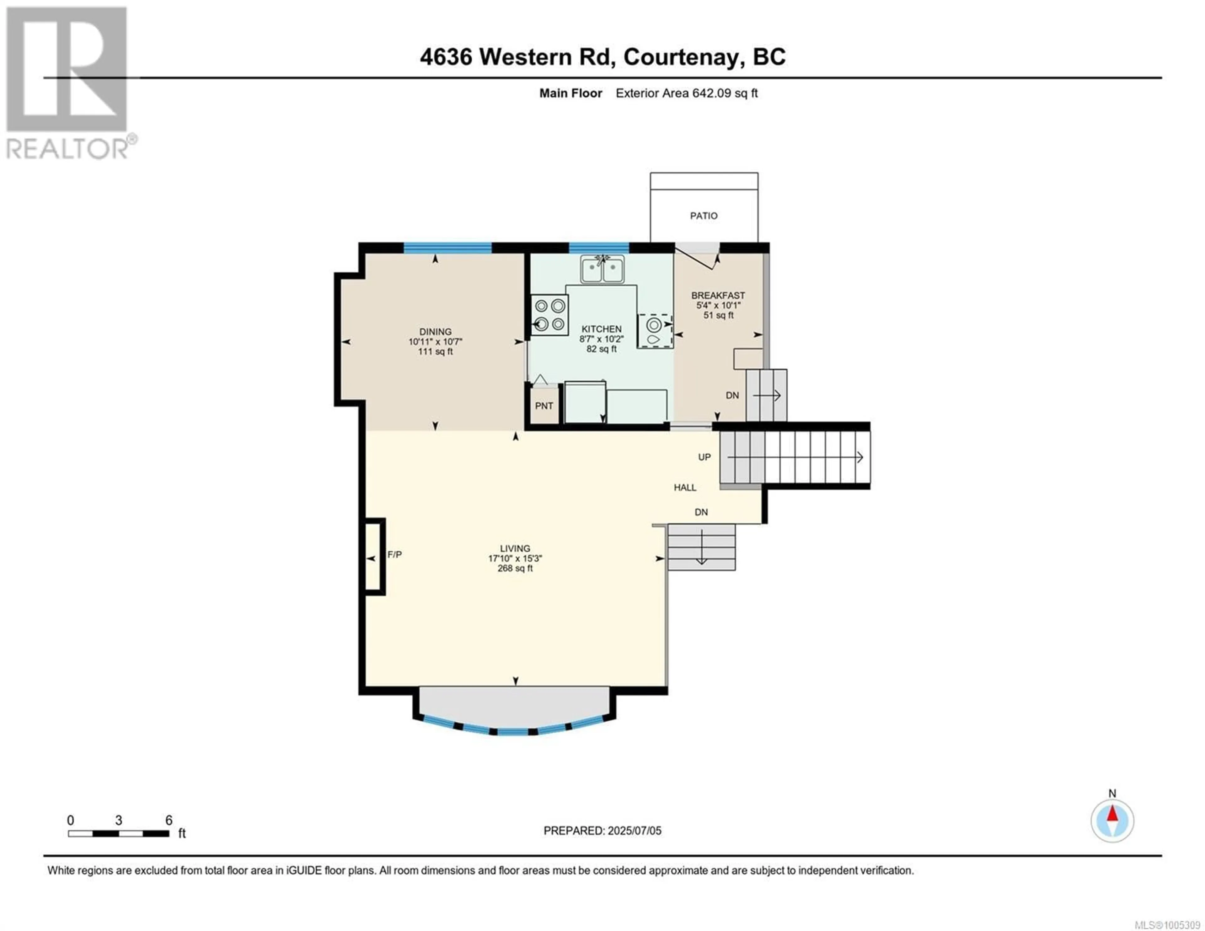 Floor plan for 4636 WESTERN ROAD, Courtenay British Columbia V9N3T2
