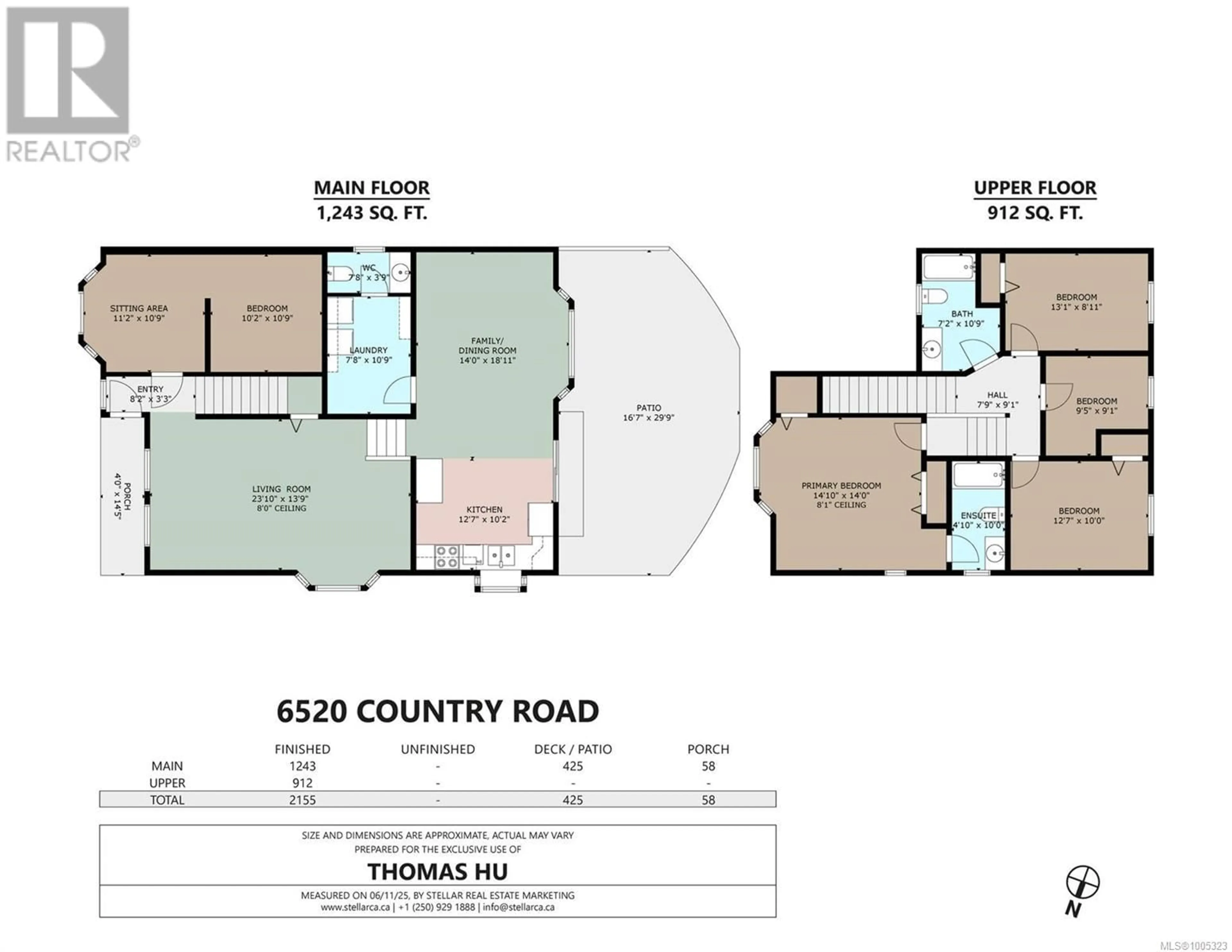 Floor plan for 6520 COUNTRY ROAD, Sooke British Columbia V9Z0W9