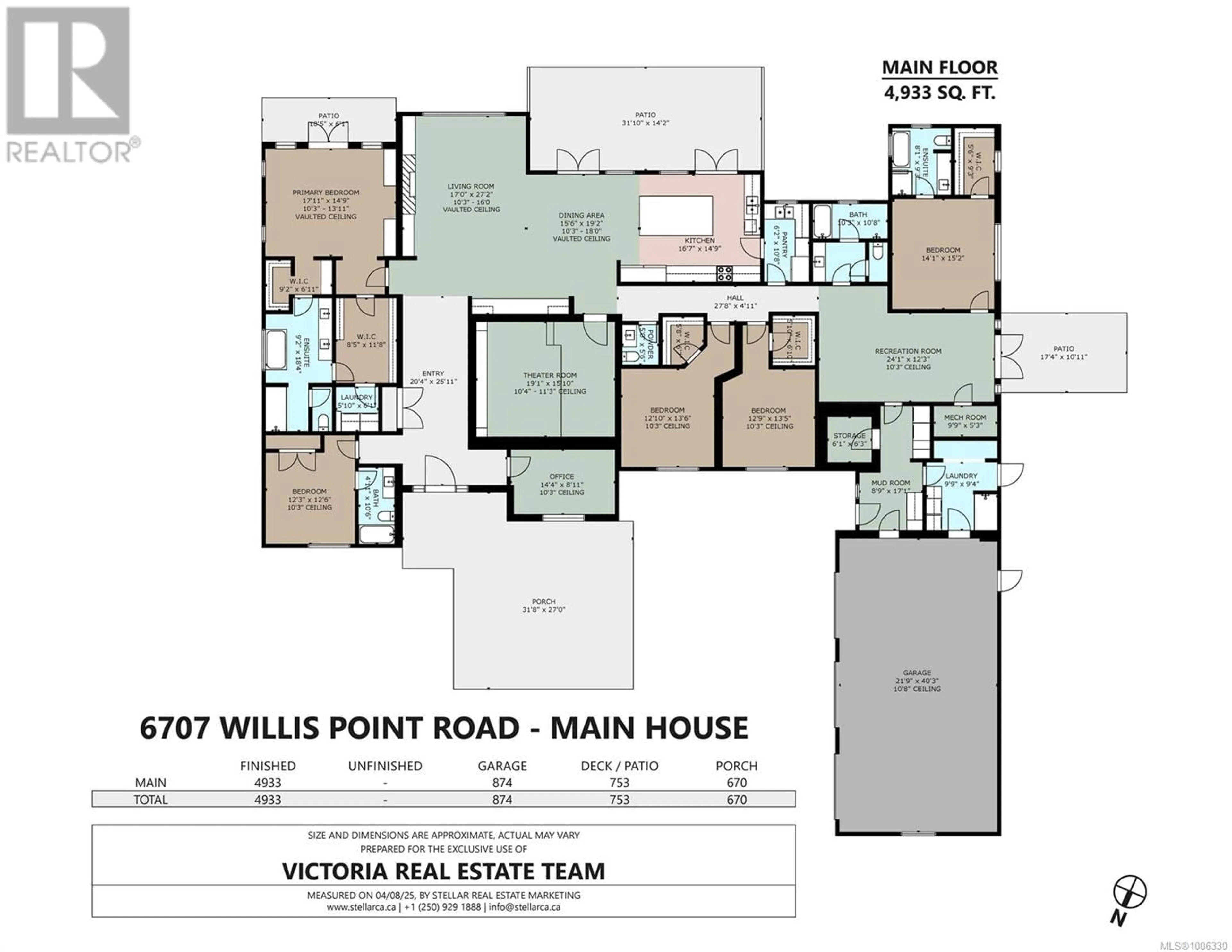 Floor plan for 6707 WILLIS POINT ROAD, Central Saanich British Columbia V9E2A2