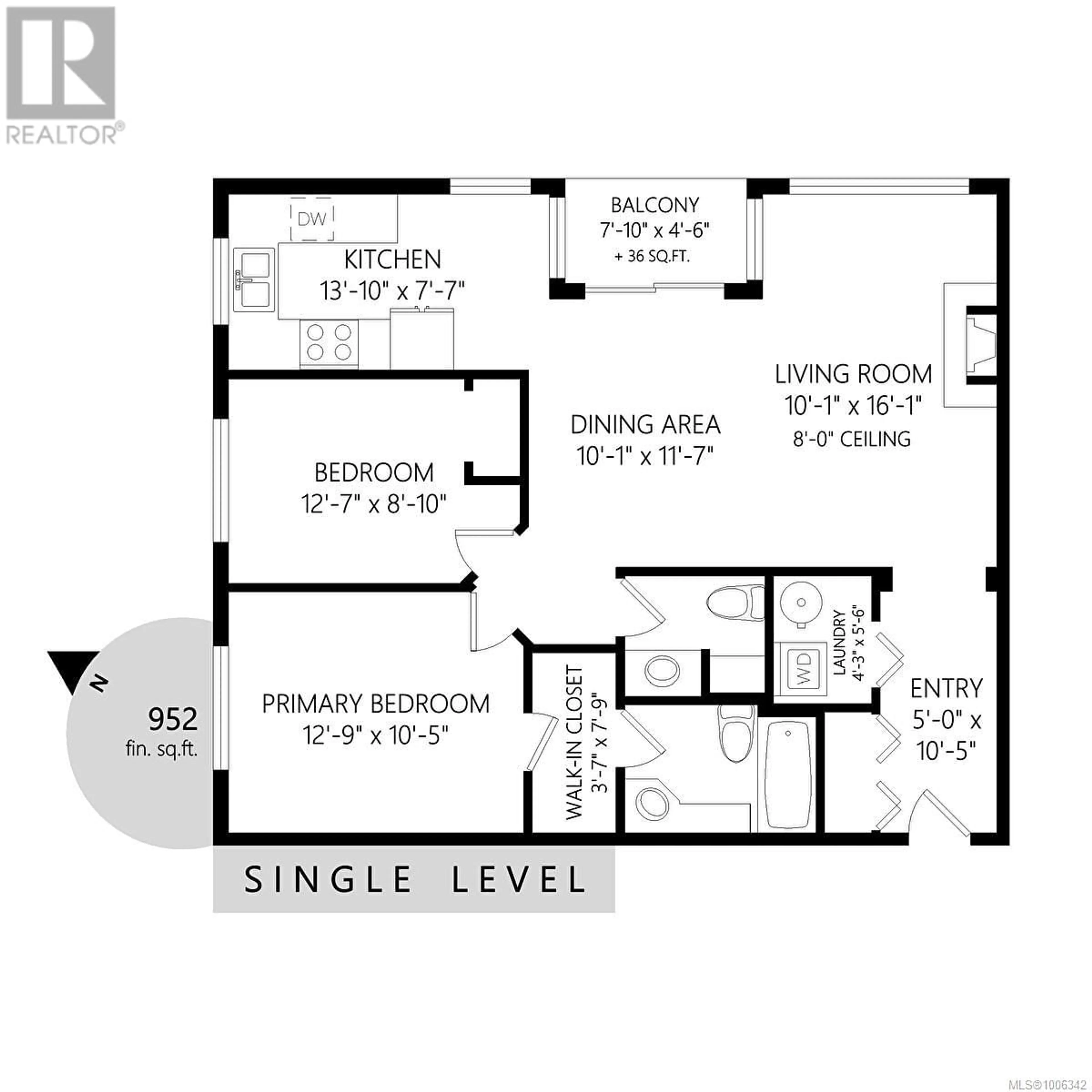 Floor plan for 304 - 1501 RICHMOND AVENUE, Victoria British Columbia V8R4P7