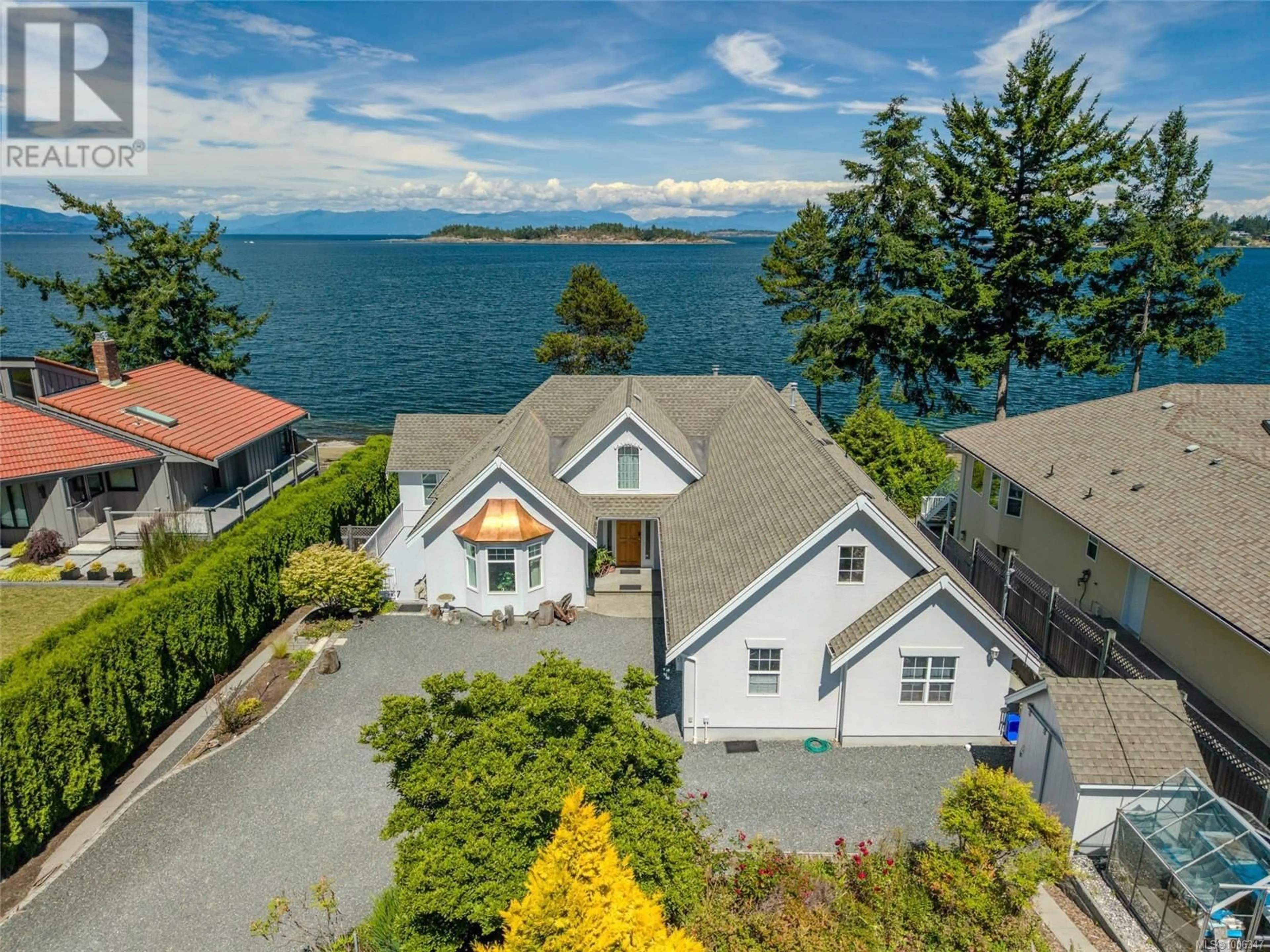 A pic from outside/outdoor area/front of a property/back of a property/a pic from drone, water/lake/river/ocean view for 1428 MADRONA DRIVE, Parksville British Columbia V9P9C9