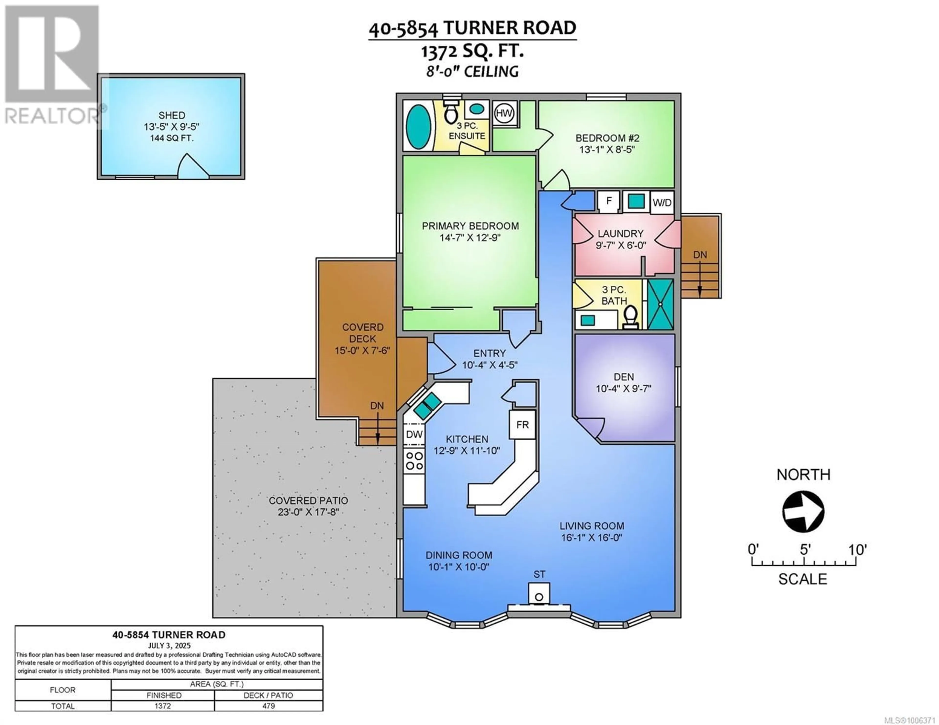 Floor plan for 40 - 5854 TURNER ROAD, Nanaimo British Columbia V9T2N6