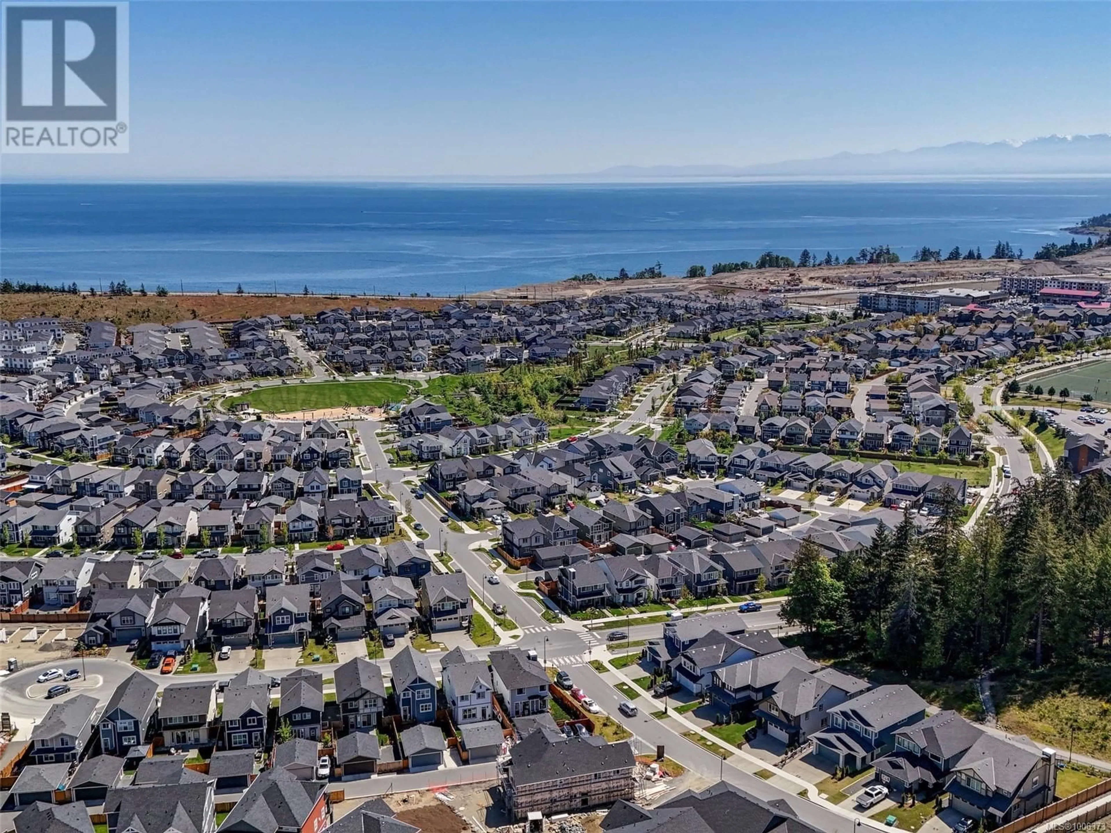 A pic from outside/outdoor area/front of a property/back of a property/a pic from drone, water/lake/river/ocean view for 3388 RYDER HESJEDAL WAY, Colwood British Columbia V9C0R5