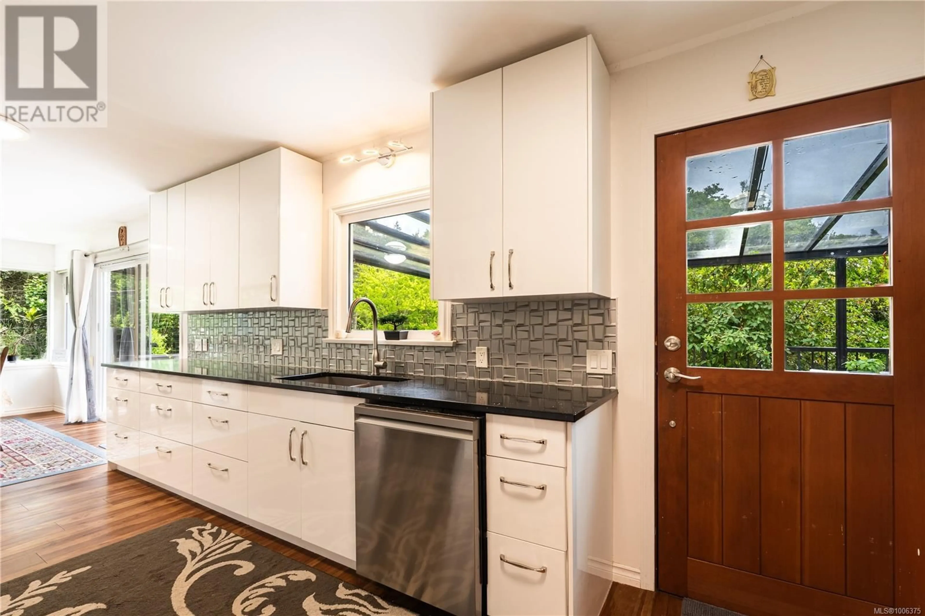 Contemporary kitchen, ceramic/tile floor for 575 LOWER GANGES ROAD, Salt Spring British Columbia V8K2N7