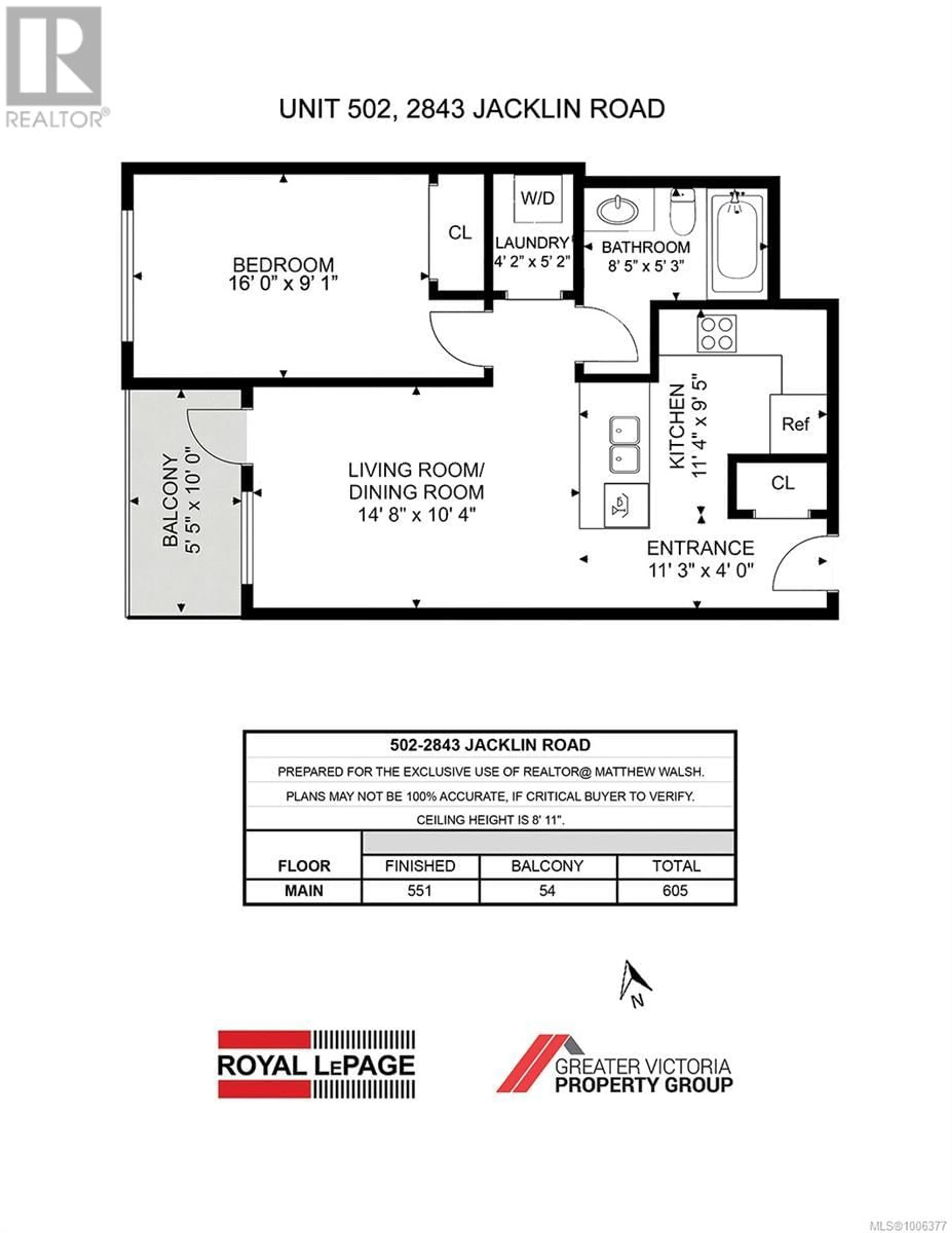 Floor plan for 502 - 2843 JACKLIN ROAD, Langford British Columbia V9B4P4