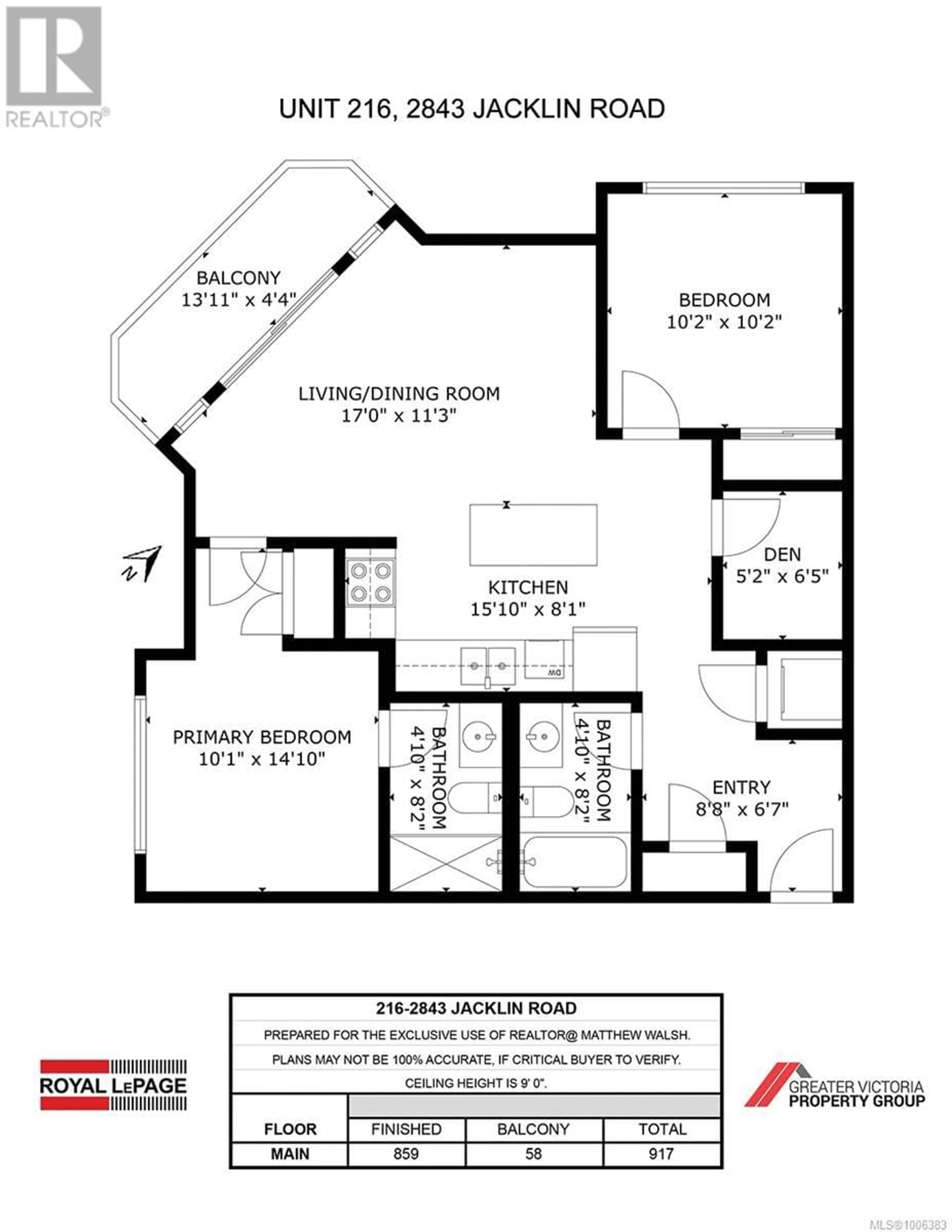 Floor plan for 216 - 2843 JACKLIN ROAD, Langford British Columbia V9B4P4