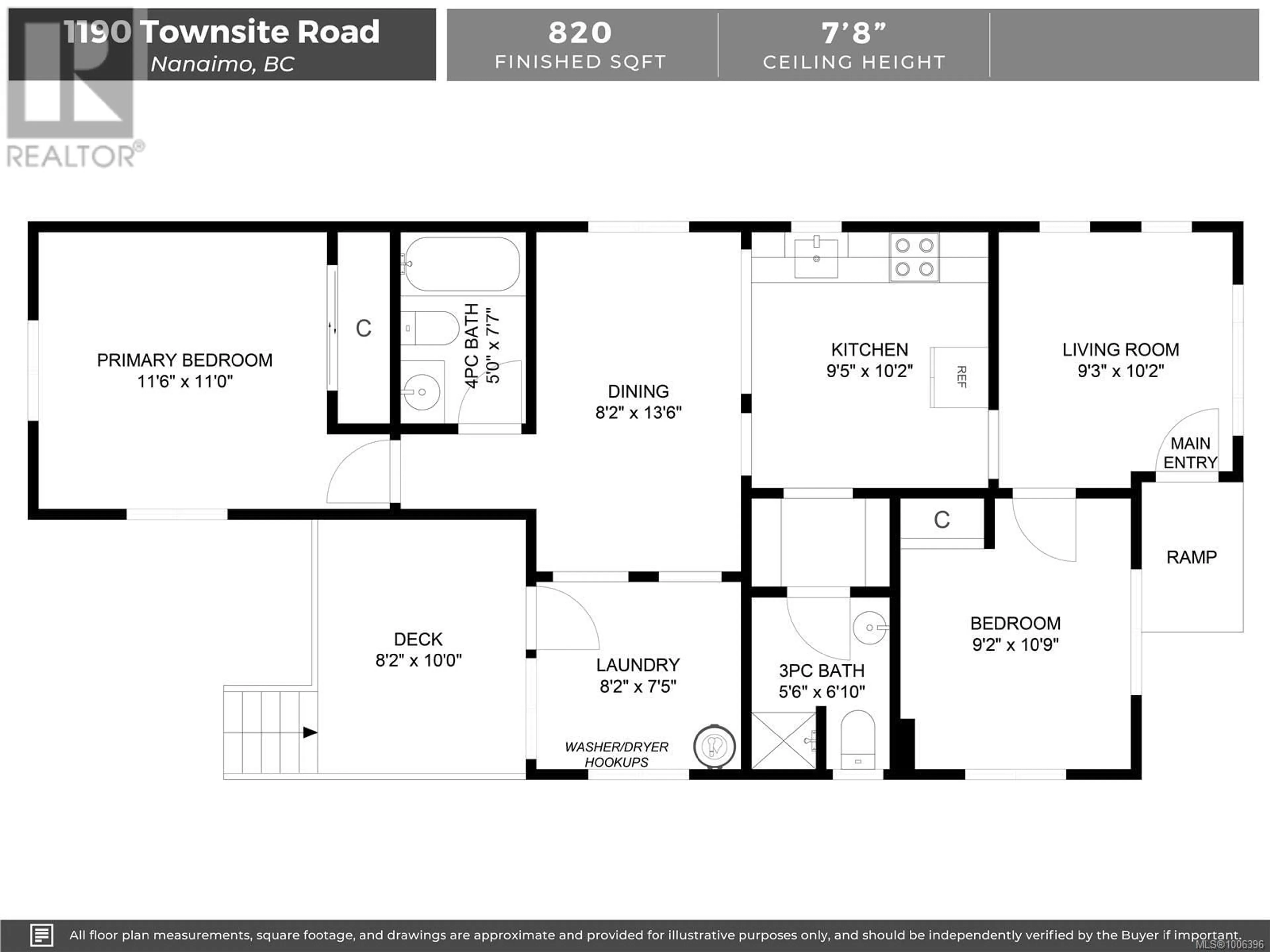 Floor plan for 1190 TOWNSITE ROAD, Nanaimo British Columbia V9S1M7