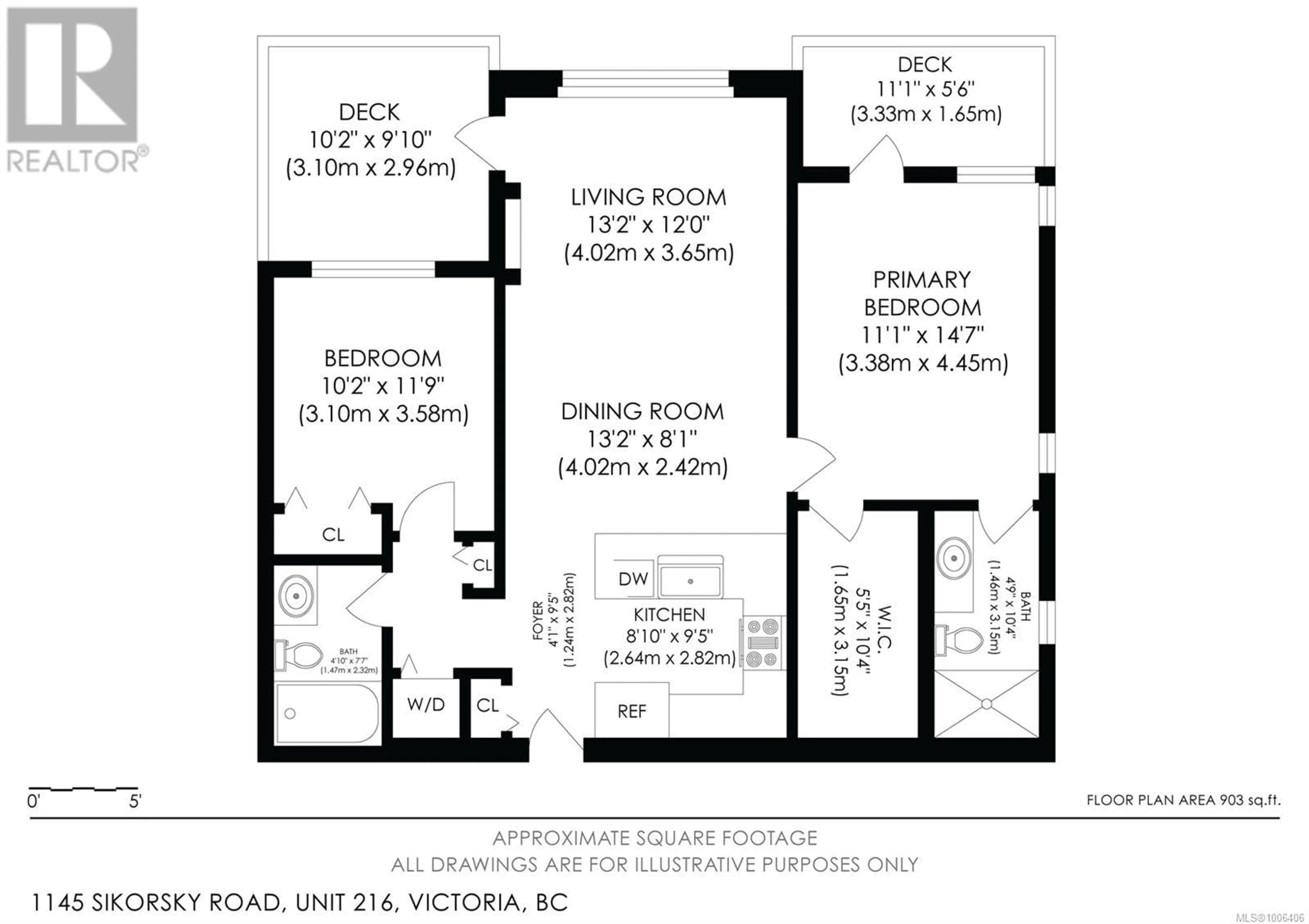Floor plan for 216 - 1145 SIKORSKY ROAD, Langford British Columbia V9B0M8
