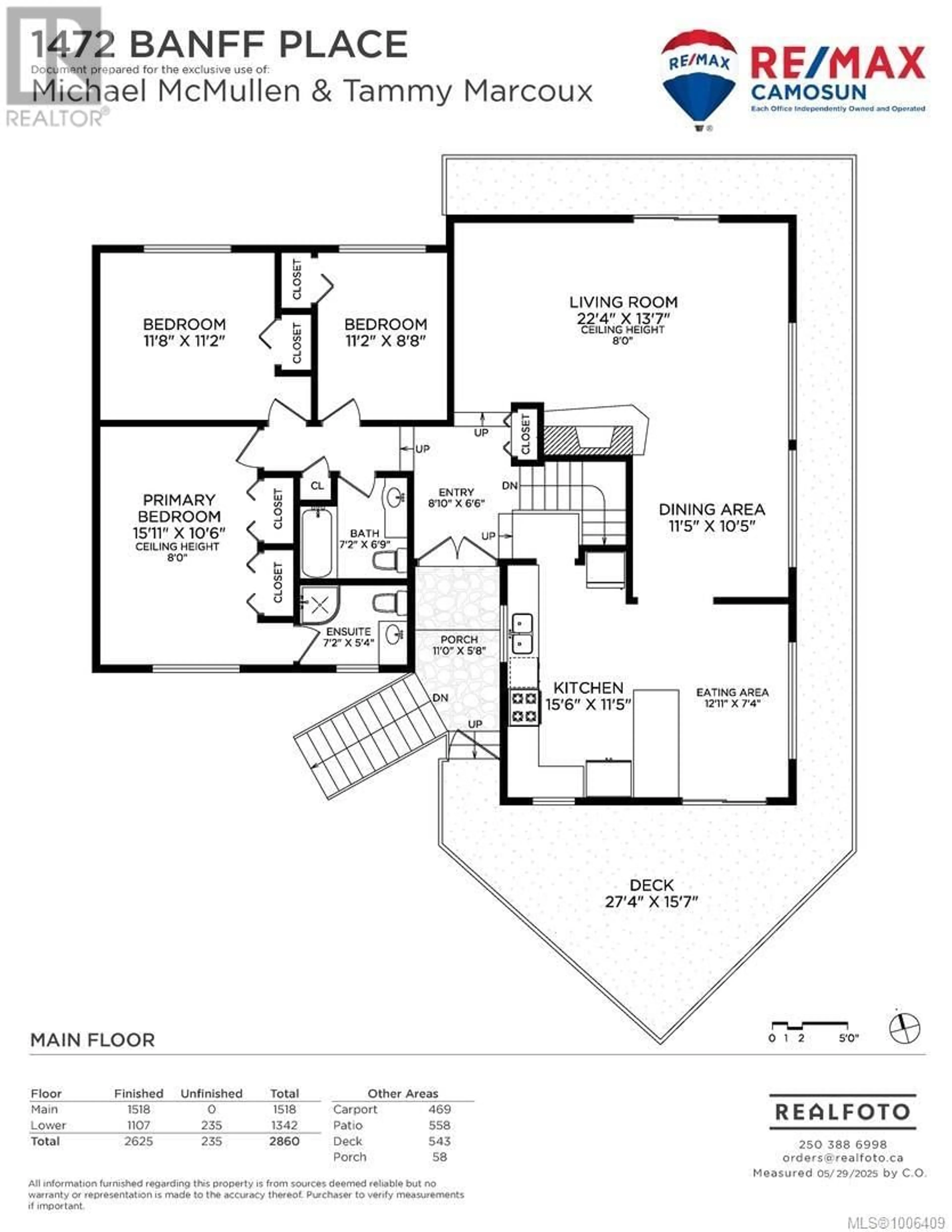 Floor plan for 1472 BANFF PLACE, Saanich British Columbia V8P2E8