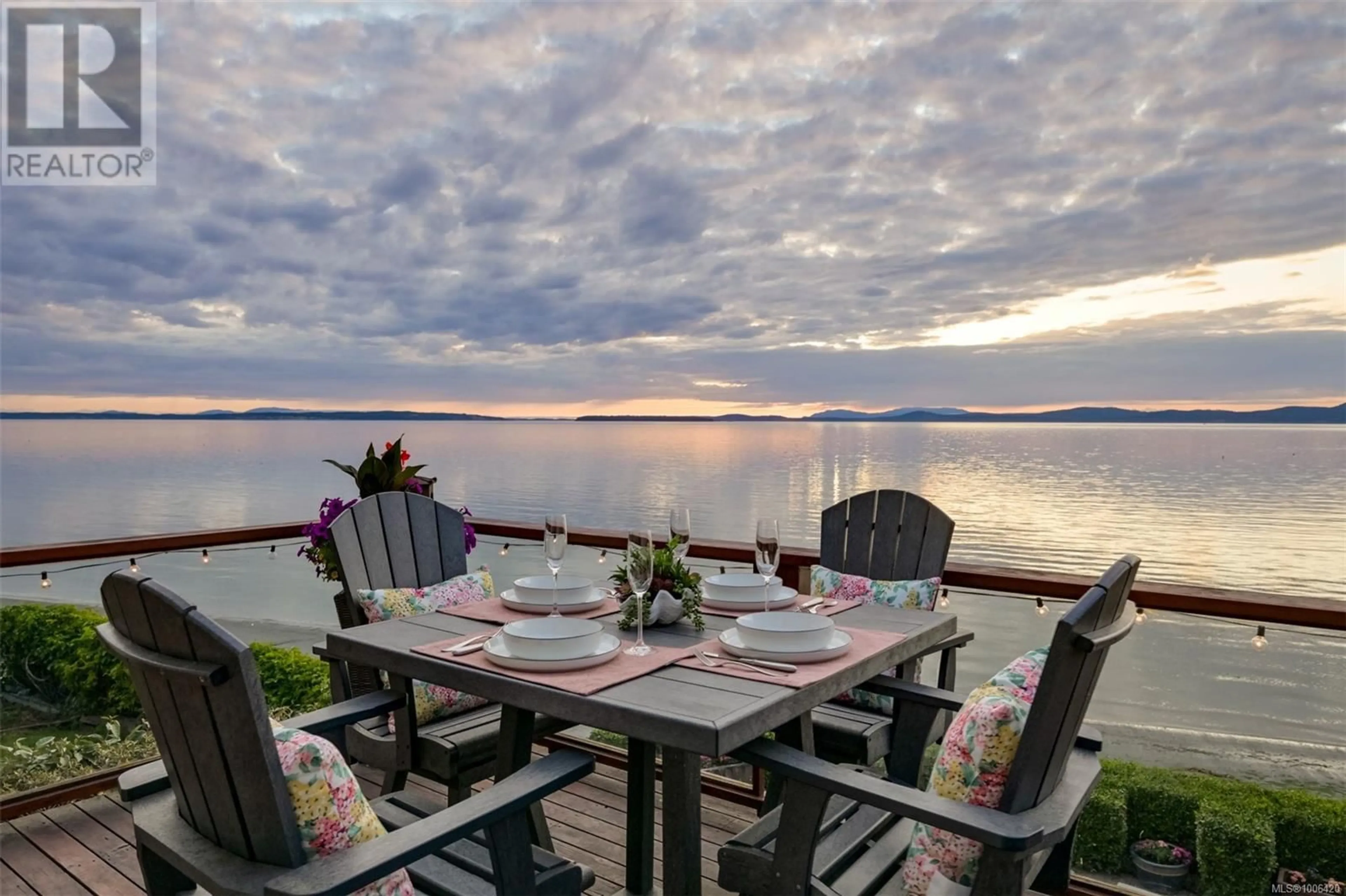 Patio, water/lake/river/ocean view for 4971 CORDOVA BAY ROAD, Saanich British Columbia V8Y2K1