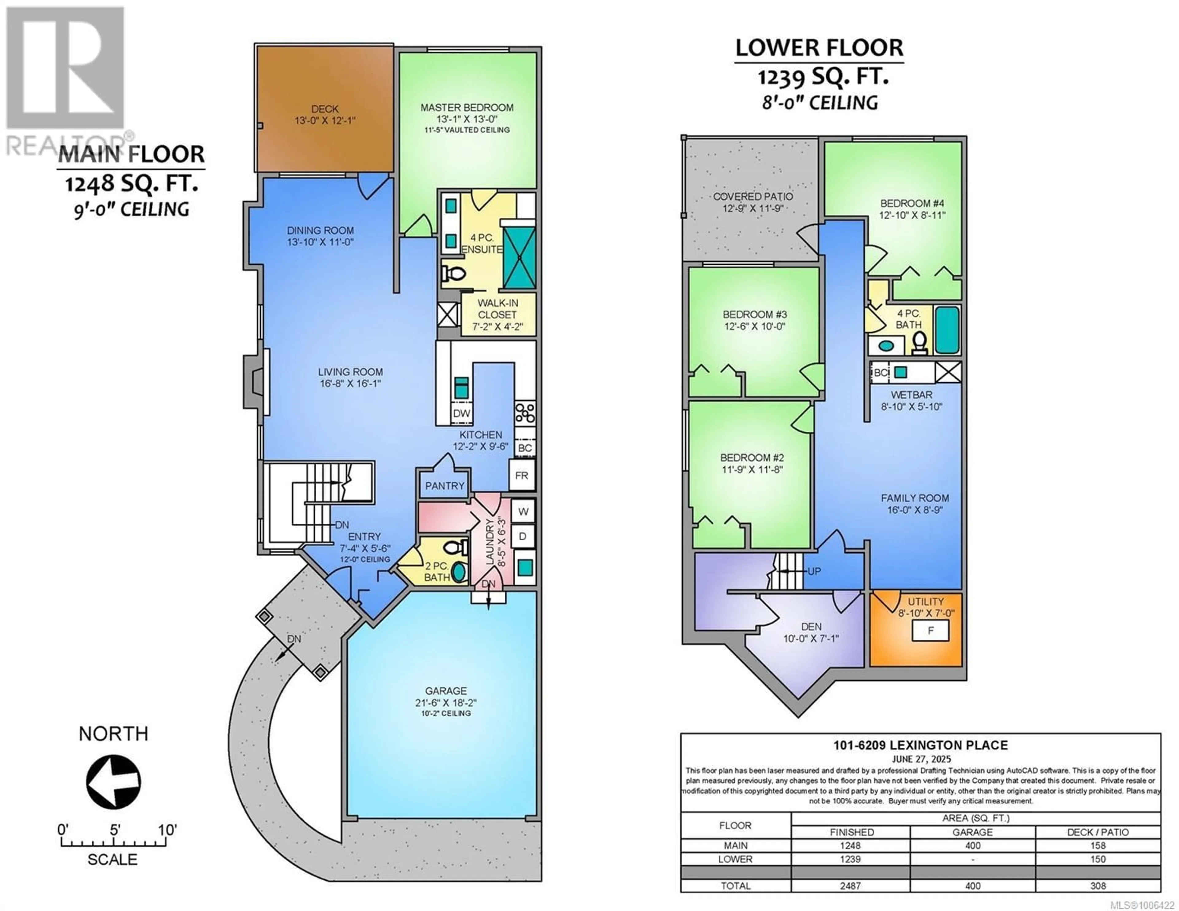 Floor plan for 101 - 6209 LEXINGTON PLACE, Nanaimo British Columbia V9V0A6