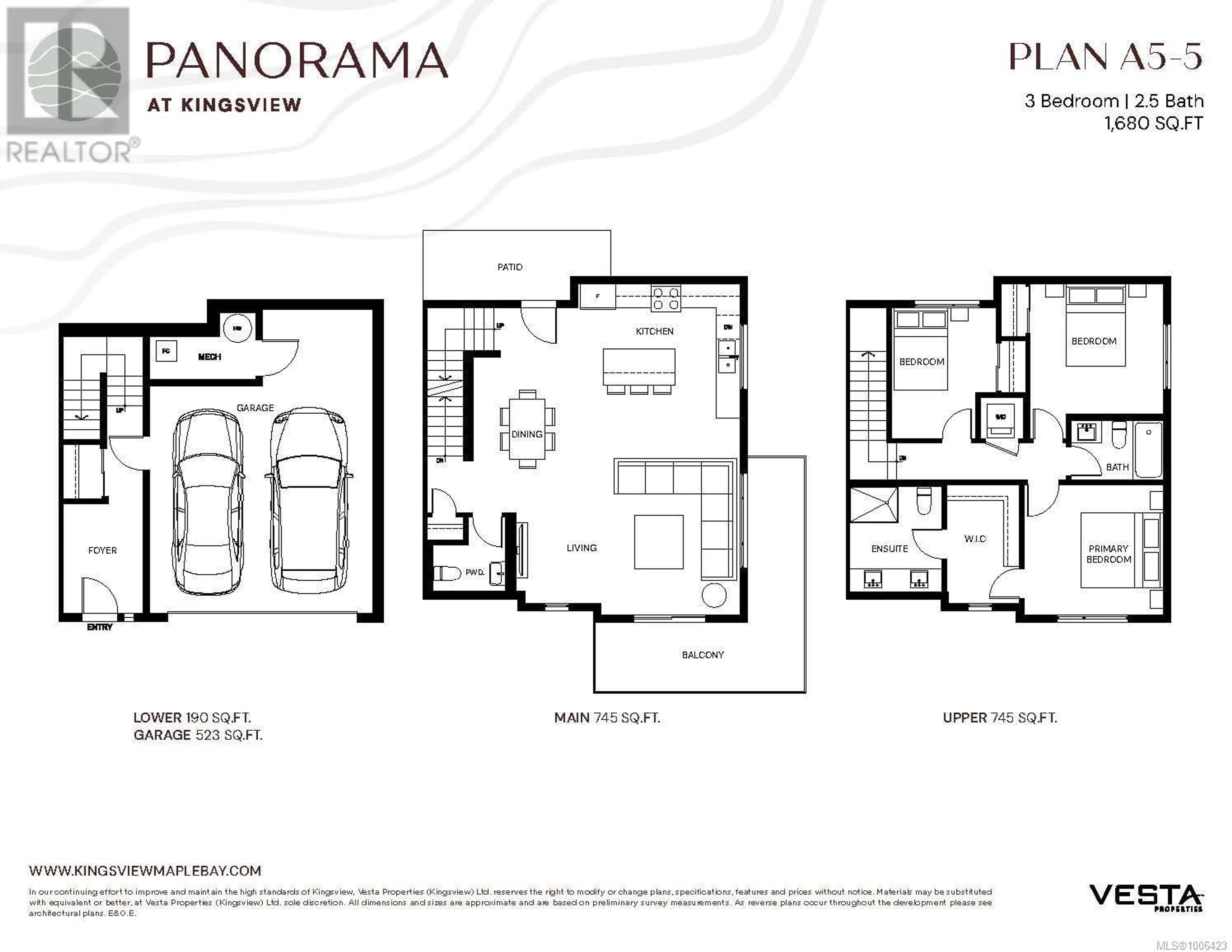 Floor plan for 5 - 6258 SEABLUSH CRESCENT, Duncan British Columbia V9L0J9