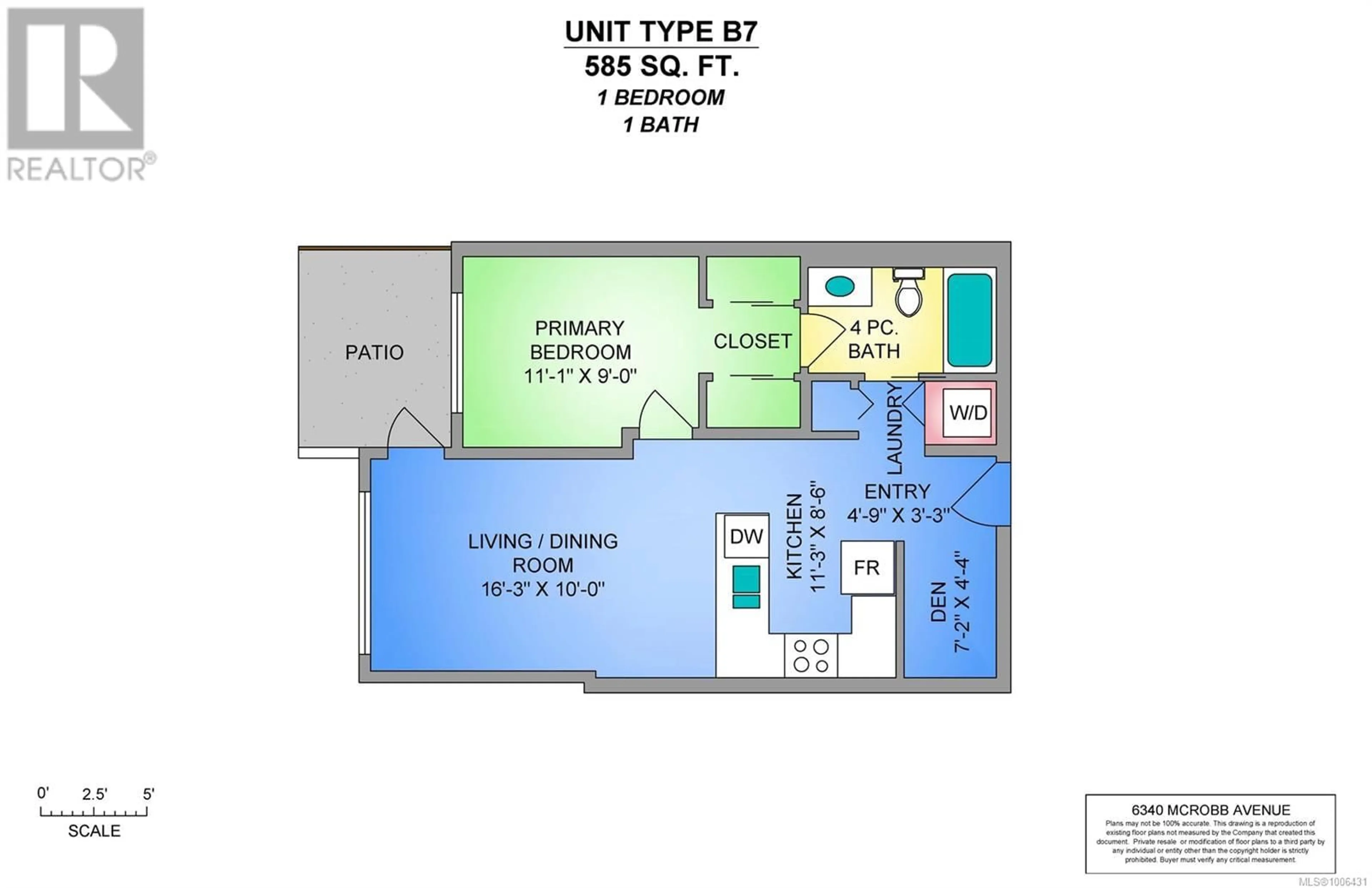 Floor plan for 107 - 6320 SENTINAL DRIVE, Nanaimo British Columbia V9V1W4
