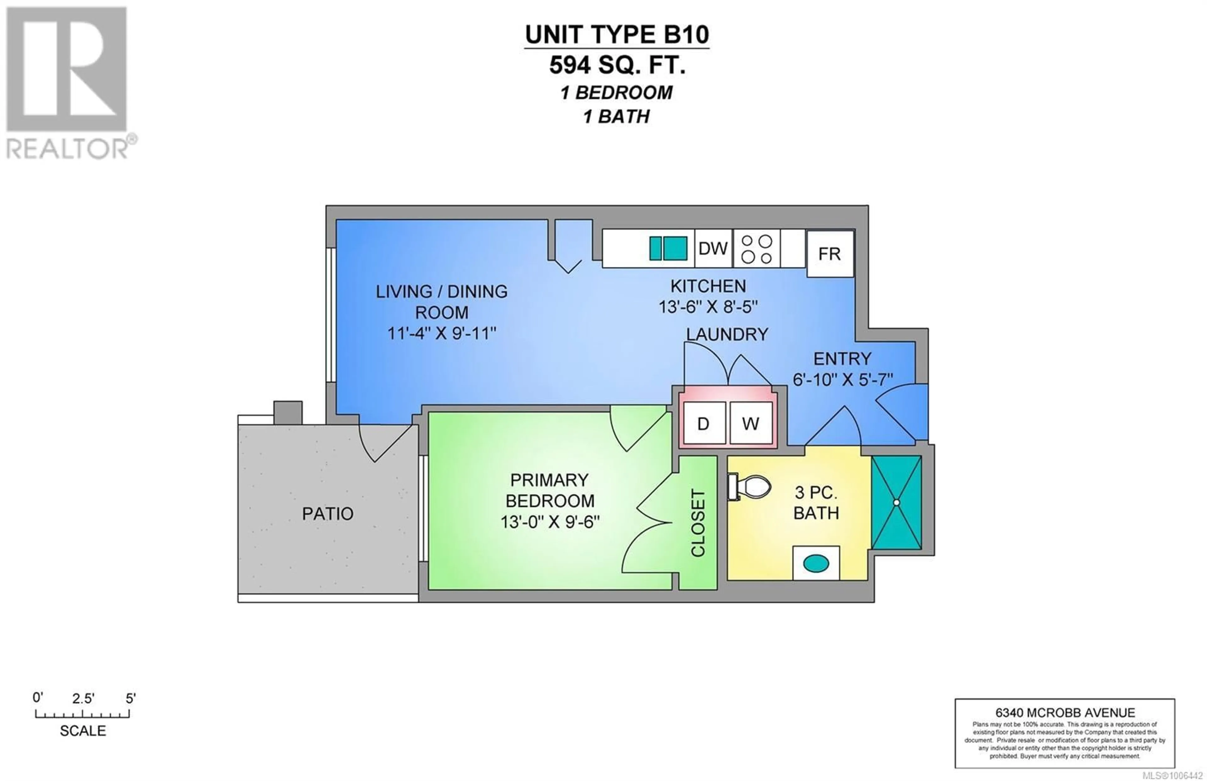 Floor plan for 402 - 6320 SENTINAL DRIVE, Nanaimo British Columbia V9V1W4
