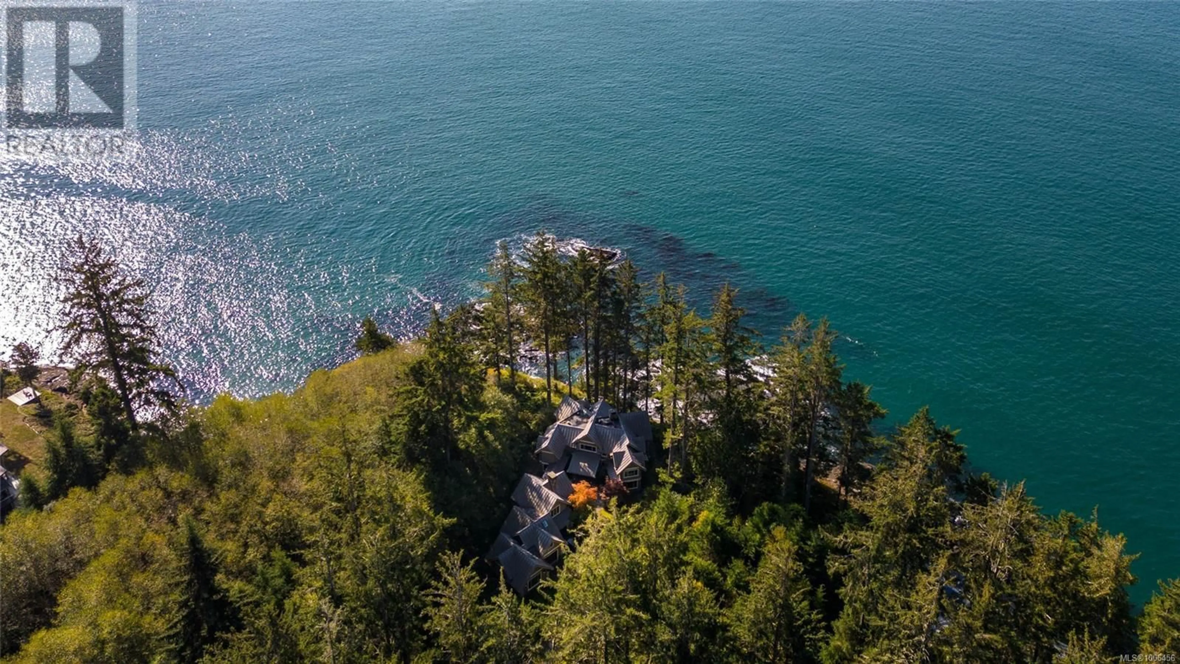 A pic from outside/outdoor area/front of a property/back of a property/a pic from drone, water/lake/river/ocean view for 2946 FISHBOAT BAY ROAD, Sooke British Columbia V9Z1G9