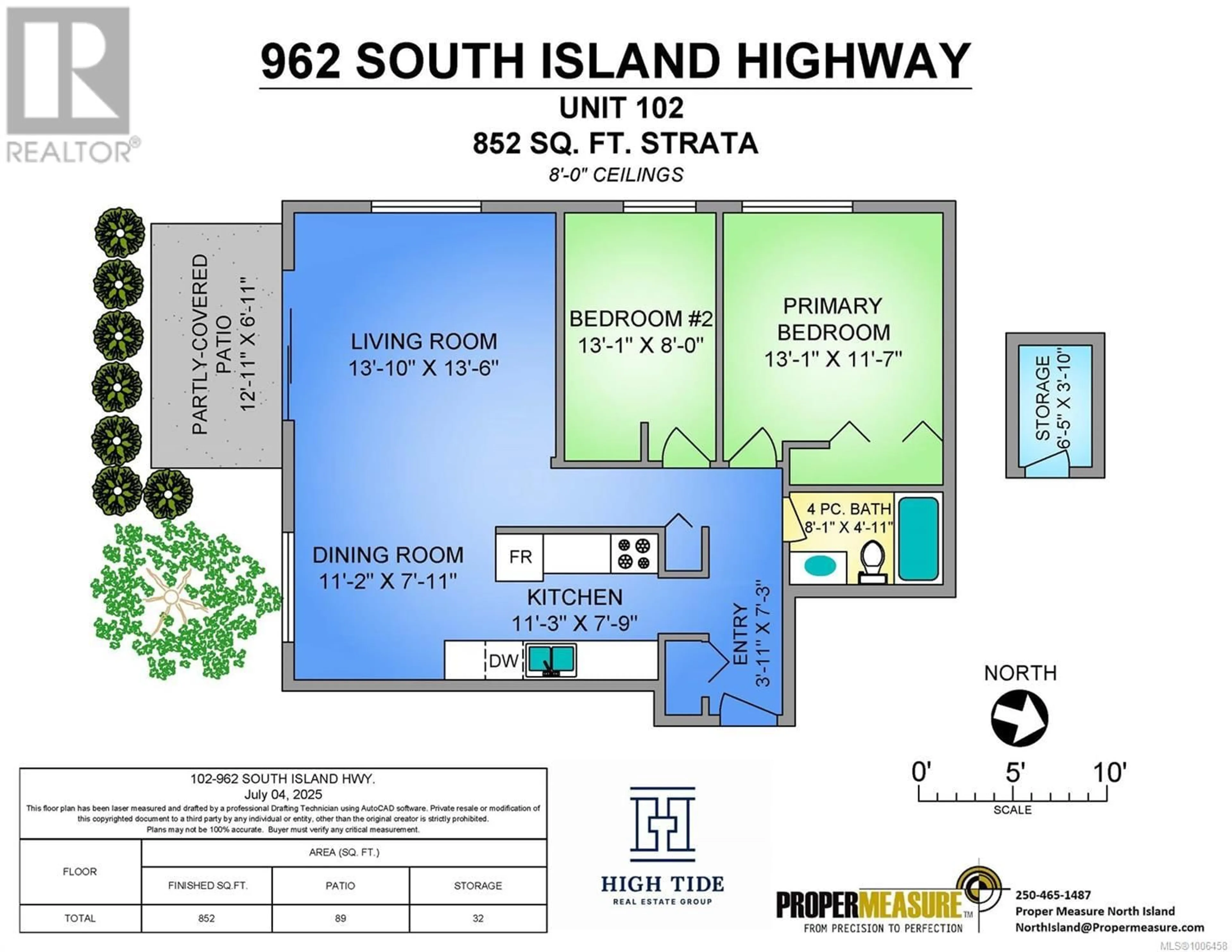 Floor plan for 102 - 962 ISLAND HIGHWAY, Campbell River British Columbia V9W1B1