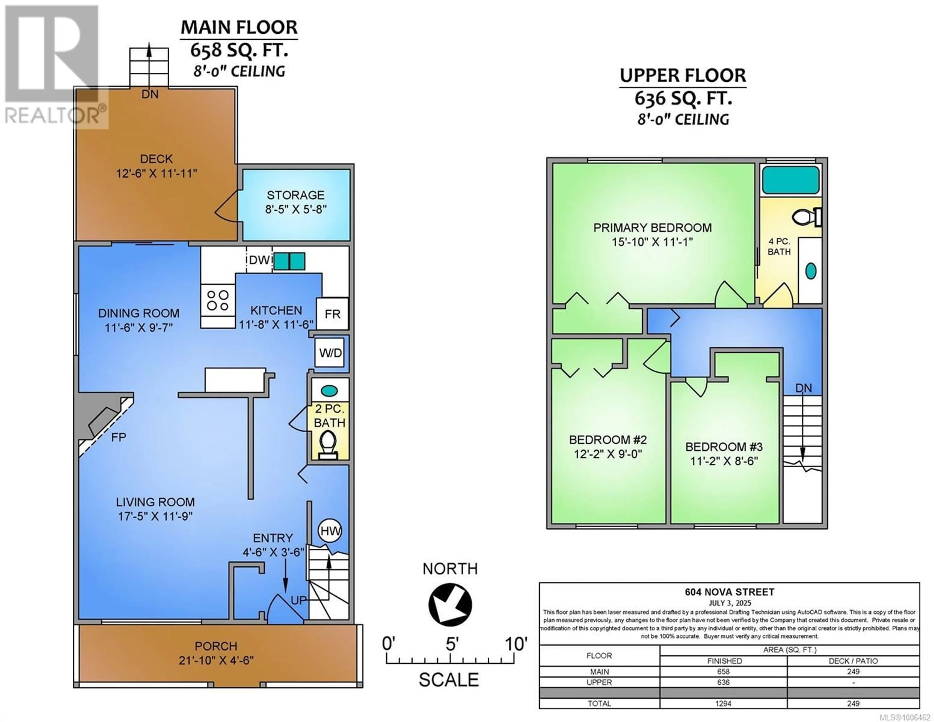 Floor plan for 604 NOVA STREET, Nanaimo British Columbia V9R5S7