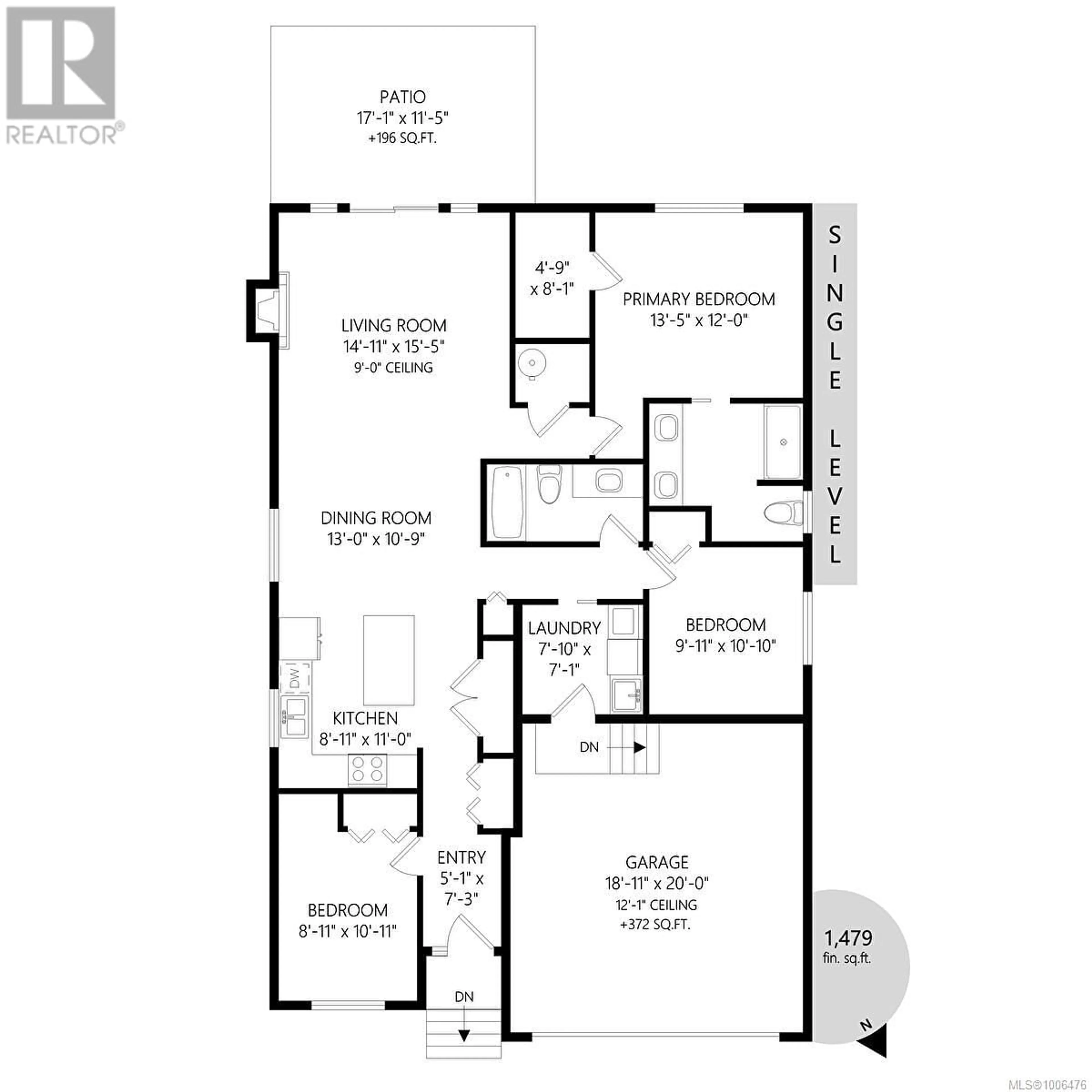 Floor plan for 1724 HARAMBE WAY, Nanaimo British Columbia V9X0B3