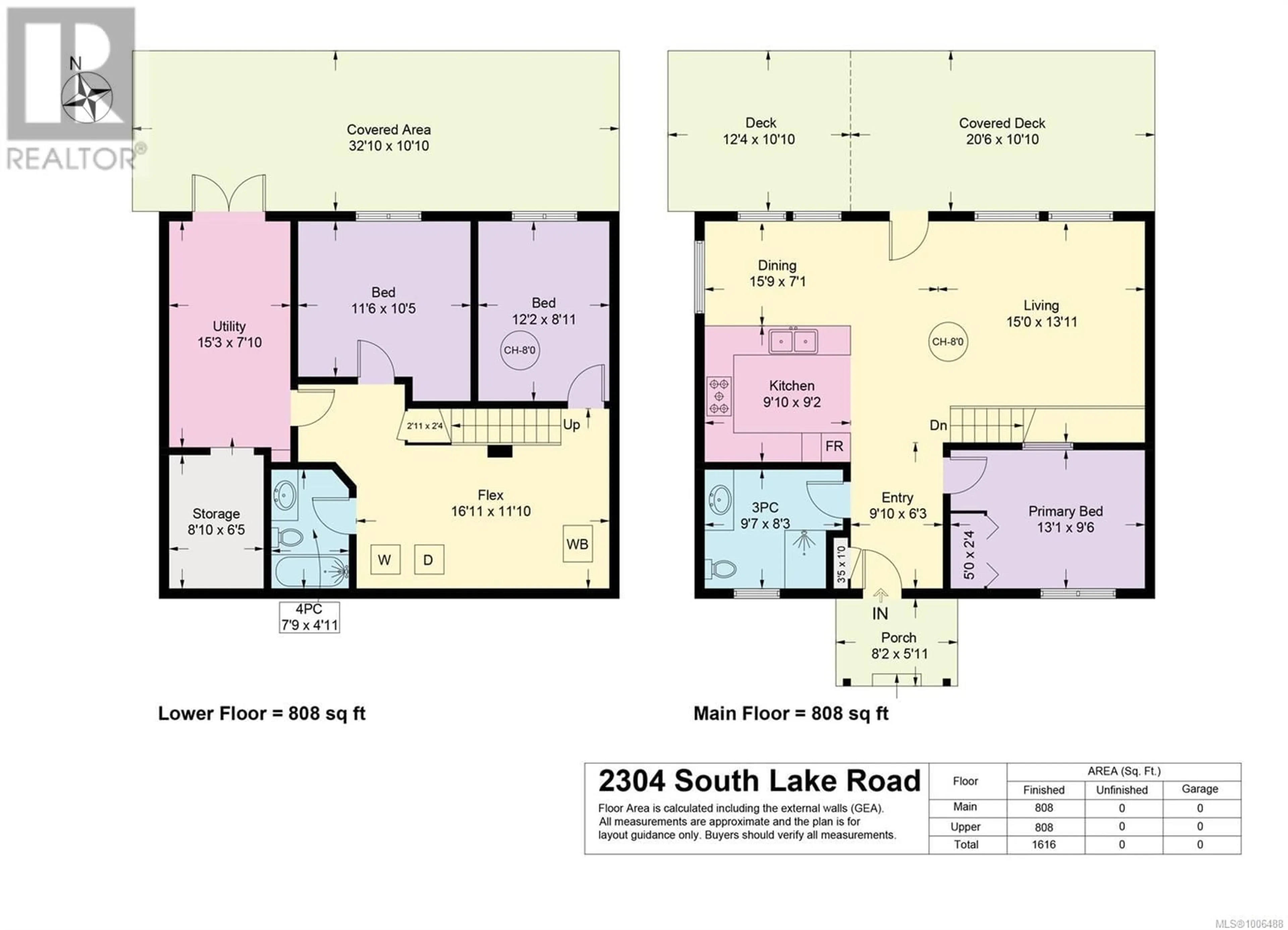 Floor plan for 2304 SOUTH LAKE ROAD, Qualicum Beach British Columbia V9K2L7