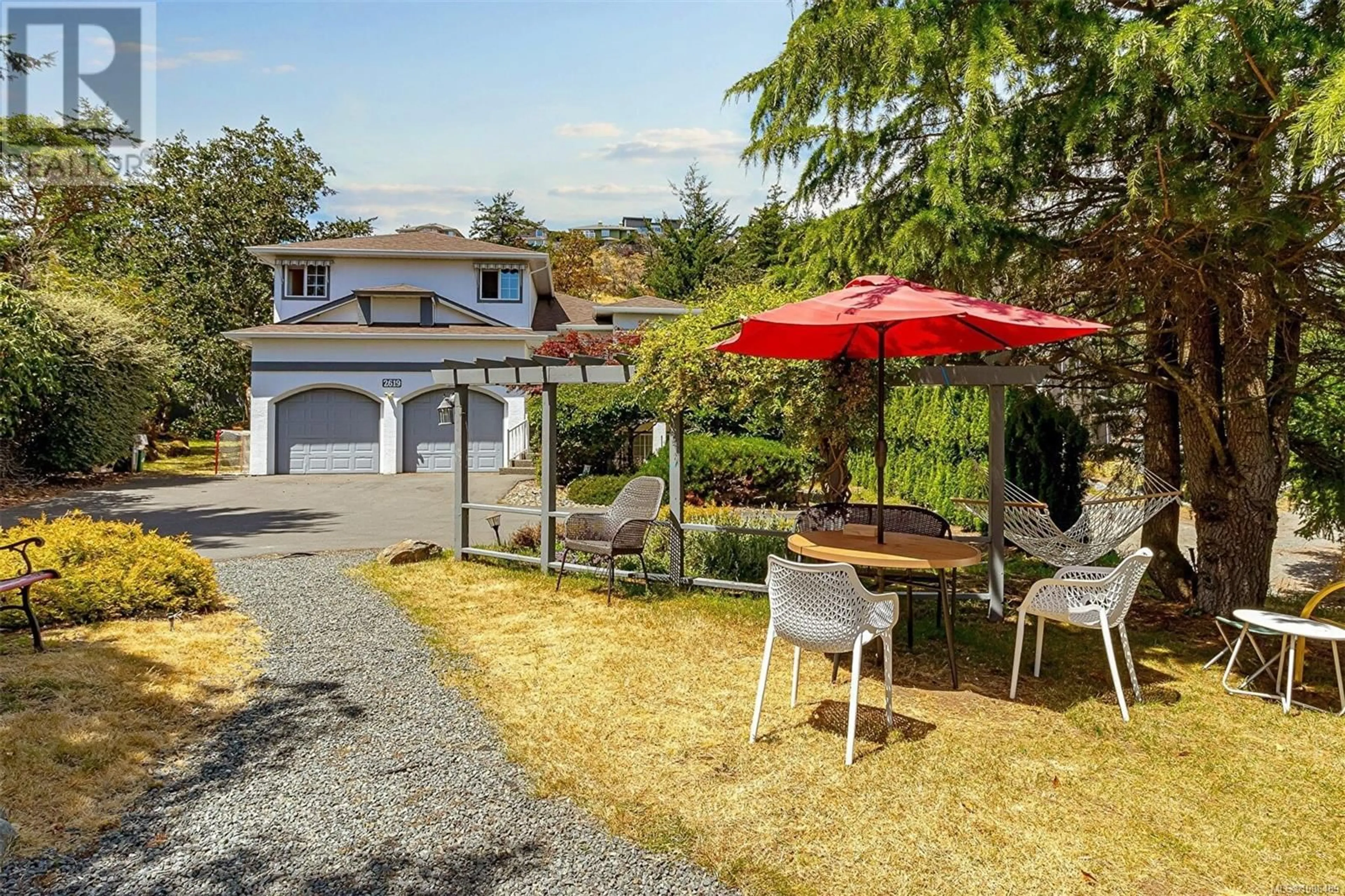 A pic from outside/outdoor area/front of a property/back of a property/a pic from drone, street for 2619 CRYSTALVIEW DRIVE, Langford British Columbia V9B5W5