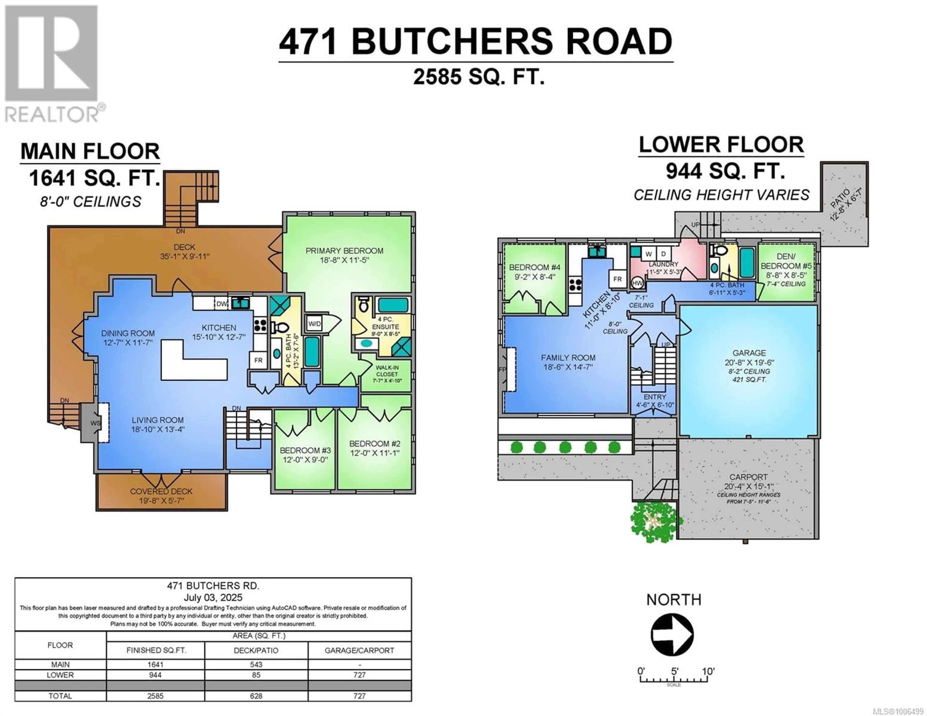 Floor plan for 471 BUTCHERS ROAD, Comox British Columbia V9M3W6