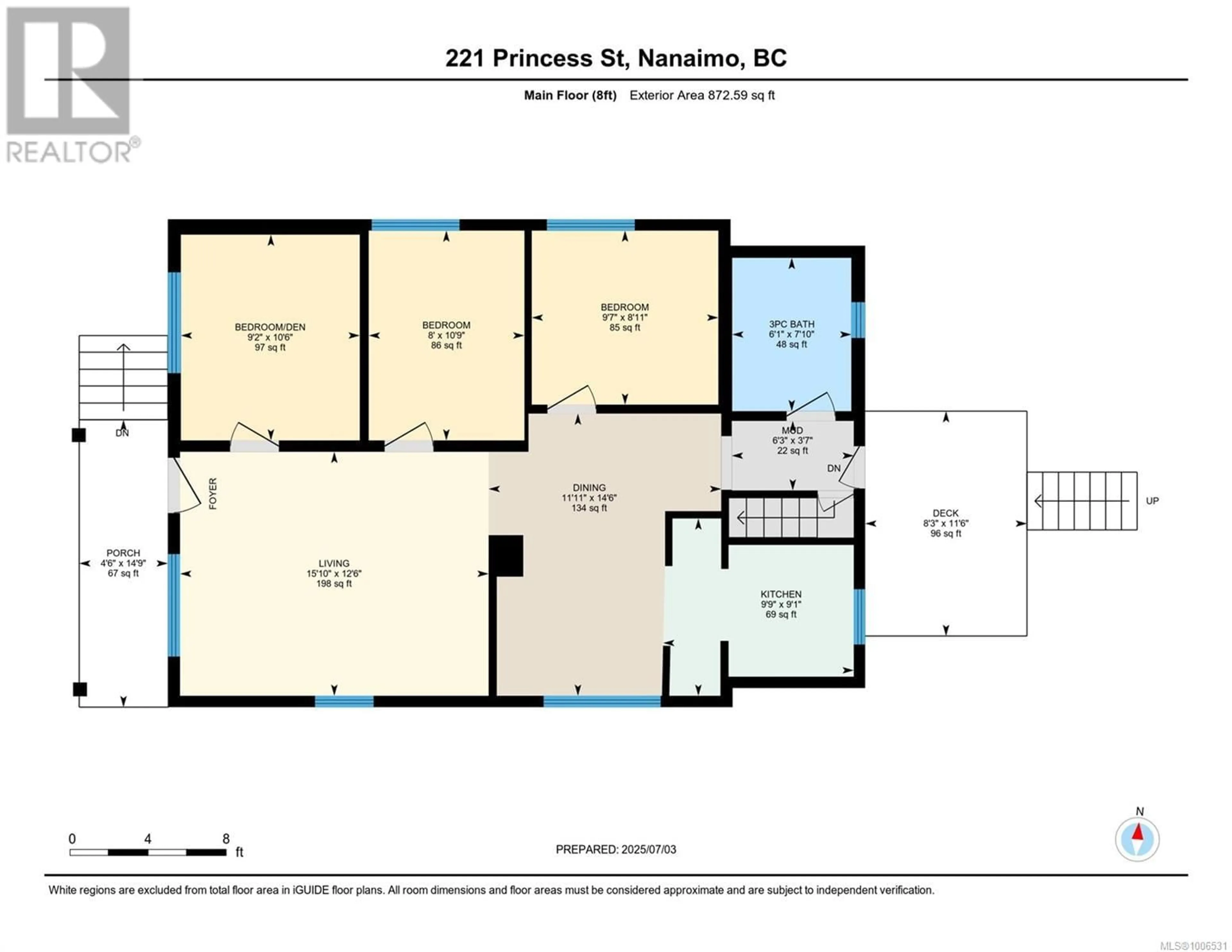 Floor plan for 221 PRINCESS STREET, Nanaimo British Columbia V9R4M8