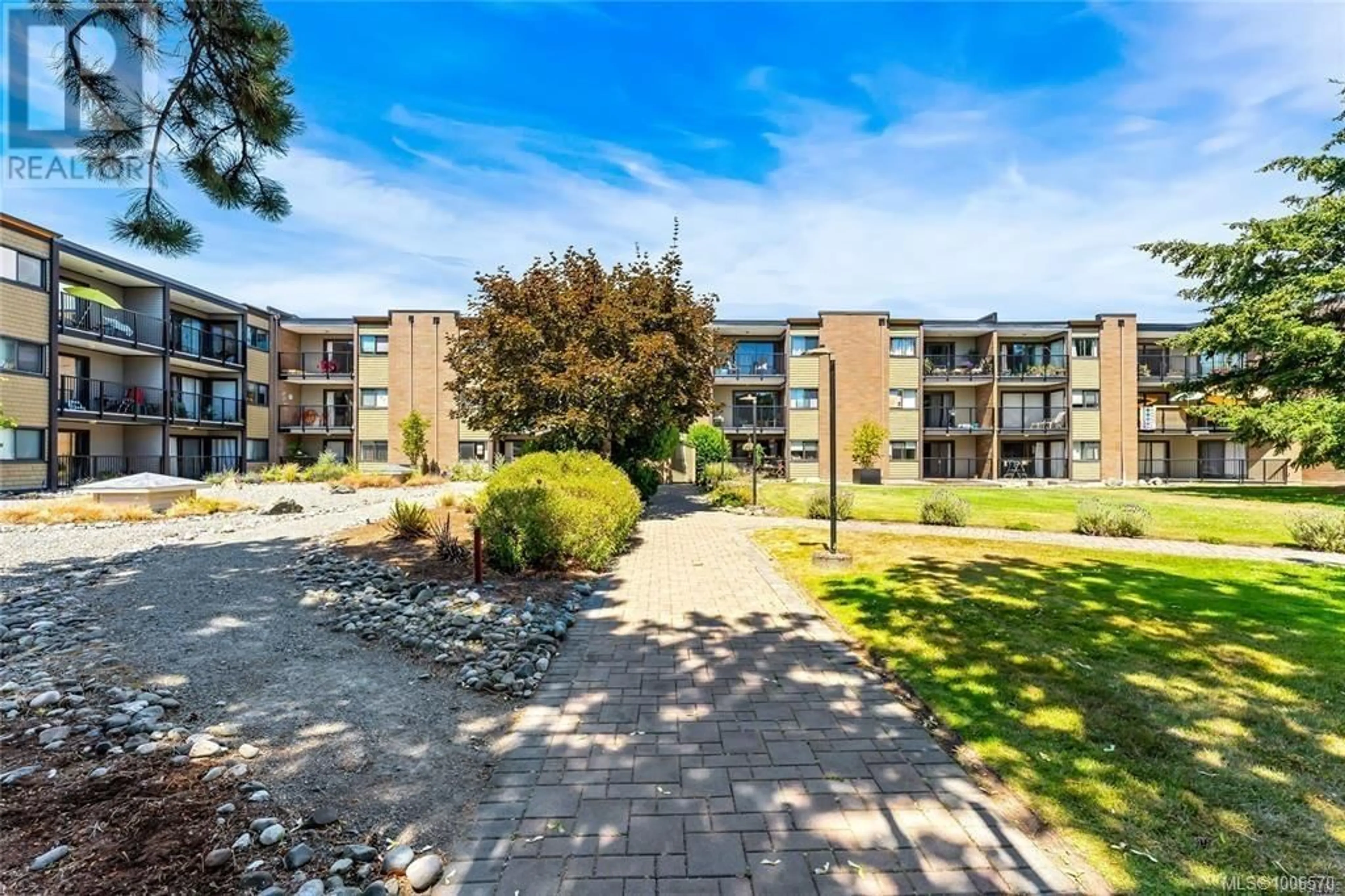 A pic from outside/outdoor area/front of a property/back of a property/a pic from drone, unknown for 323 - 1870 MCKENZIE AVENUE, Saanich British Columbia V8N4X3