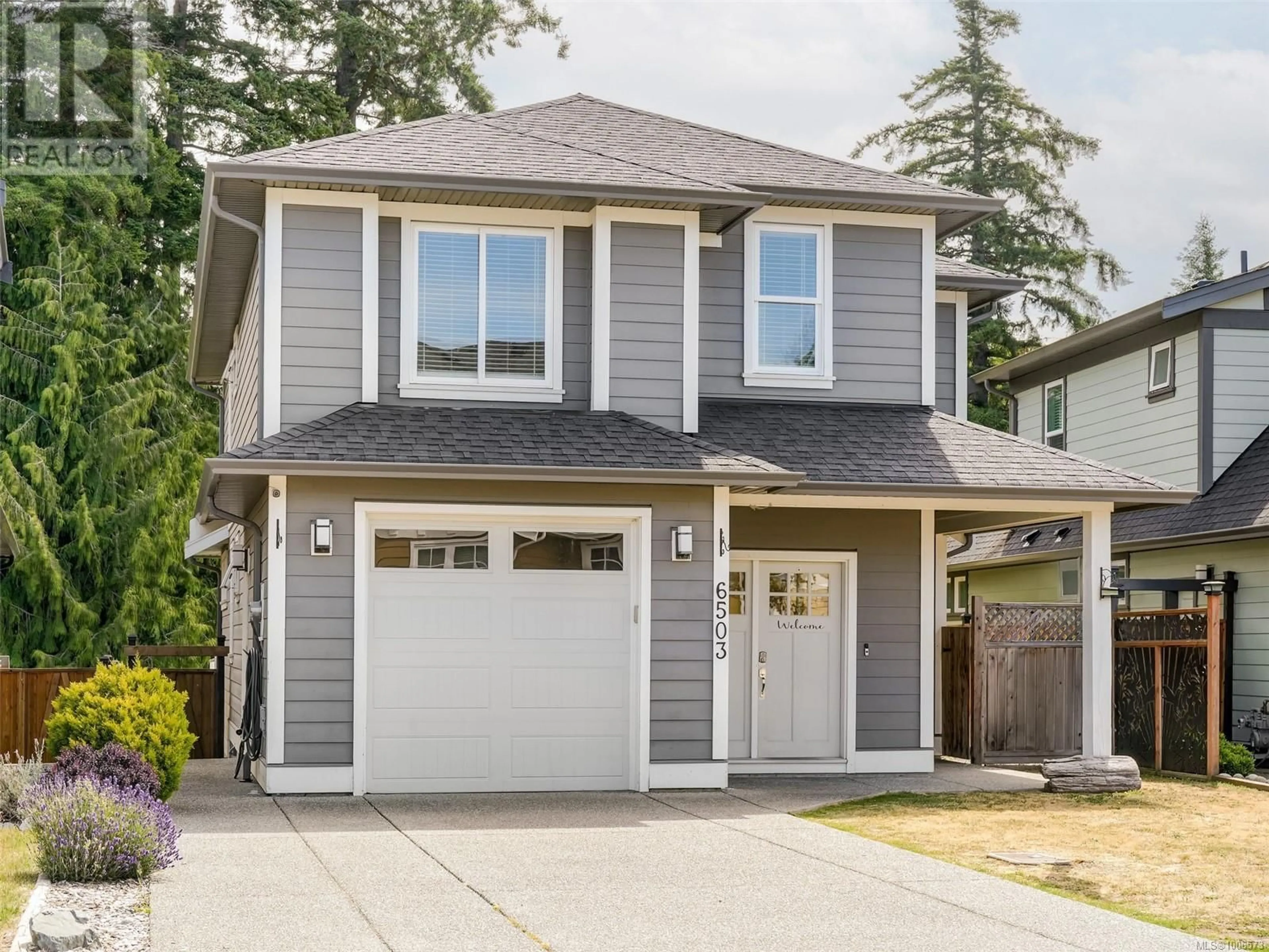 Home with vinyl exterior material, street for 6503 CALLUMWOOD LANE, Sooke British Columbia V9Z0W3