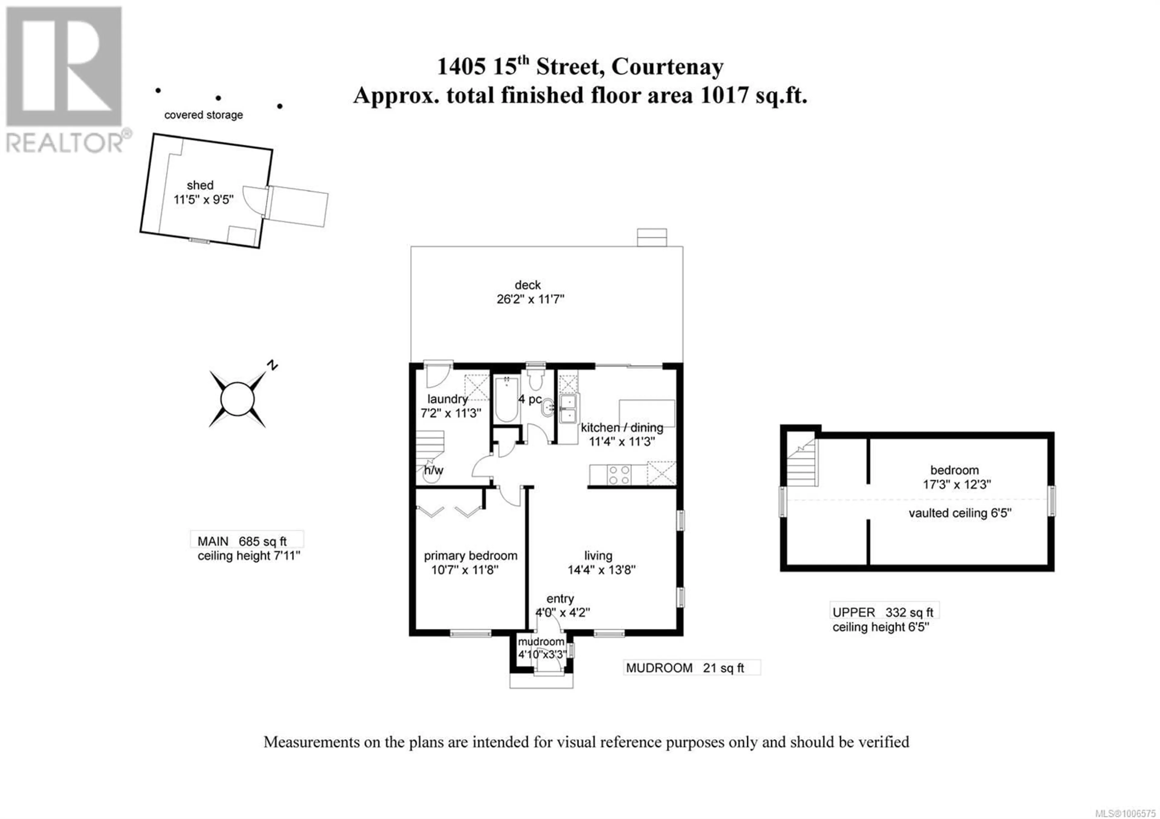 Floor plan for 1405 15TH STREET, Courtenay British Columbia V9N2C3