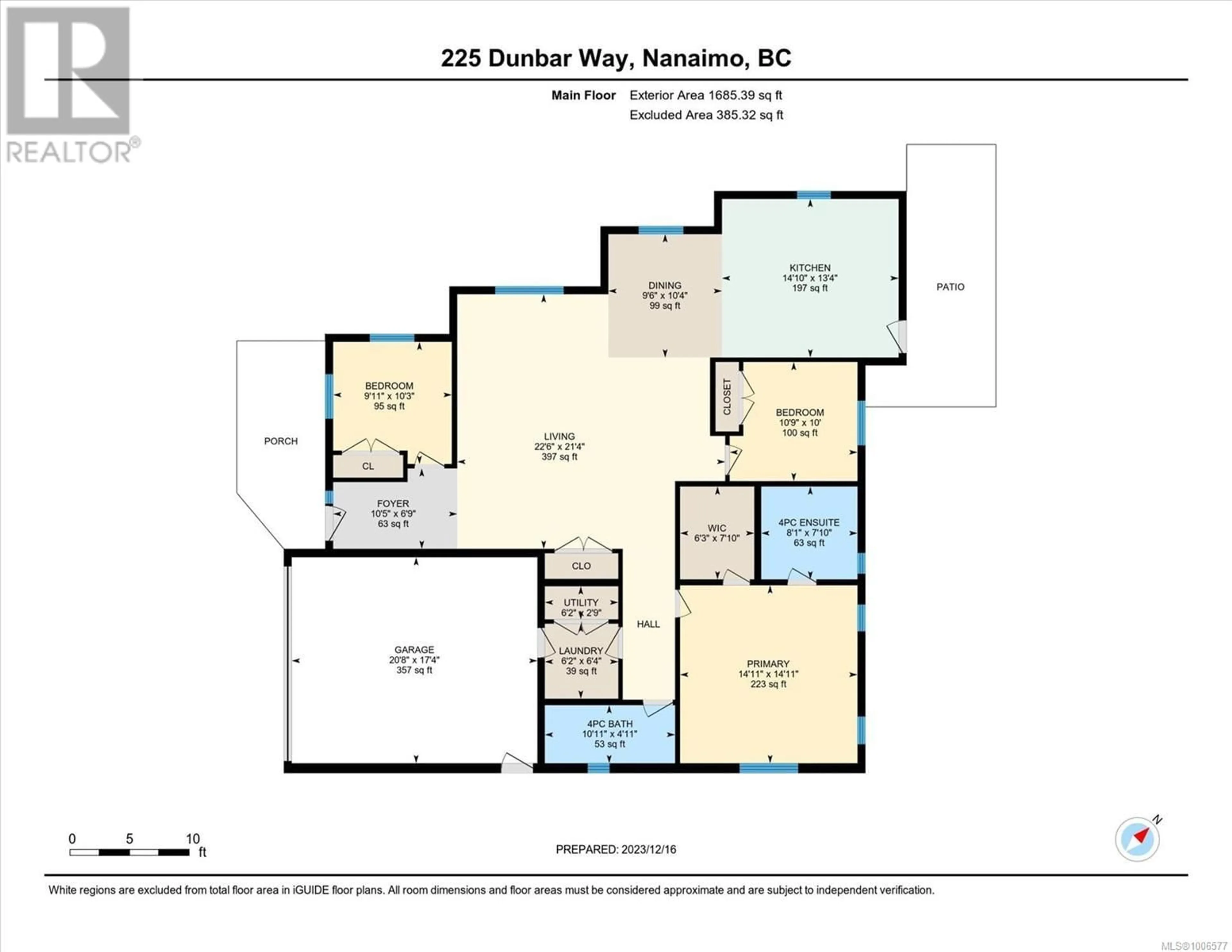 Floor plan for 225 DUNBAR WAY, Parksville British Columbia V9P0G6