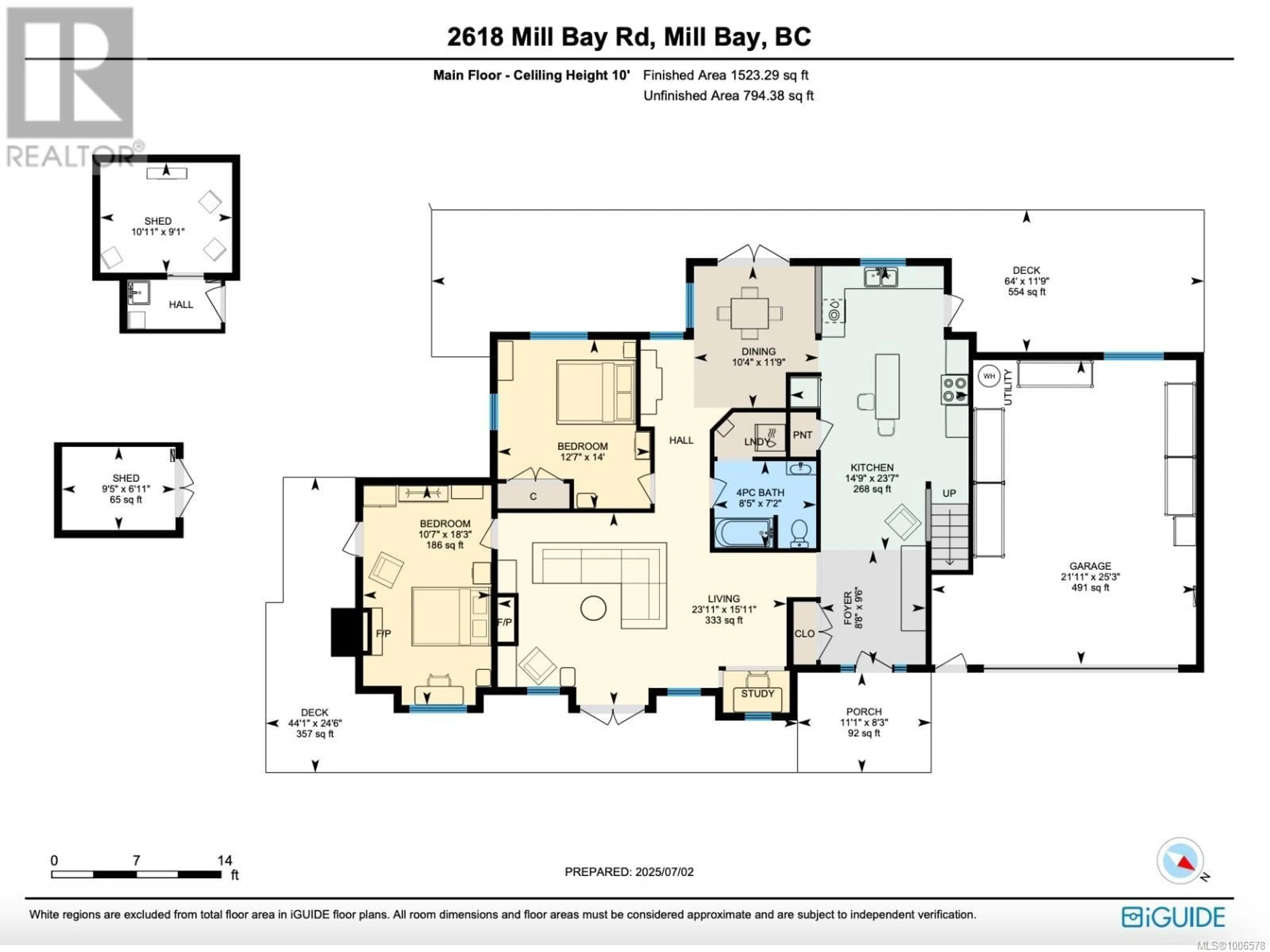Floor plan for 2618 MILL BAY ROAD, Mill Bay British Columbia V8H1C9