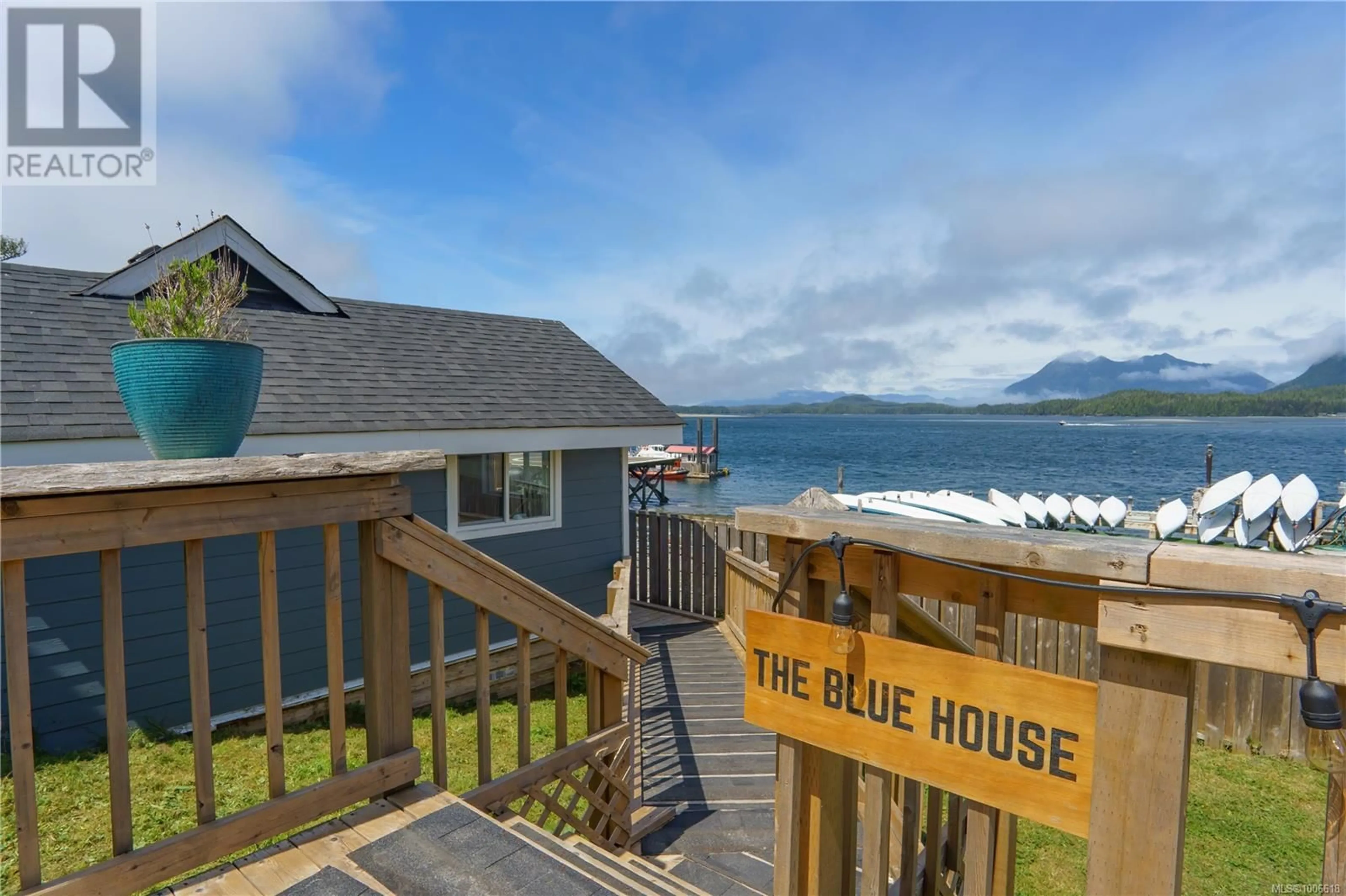 A pic from outside/outdoor area/front of a property/back of a property/a pic from drone, water/lake/river/ocean view for 332 MAIN STREET, Tofino British Columbia V0R2Z0