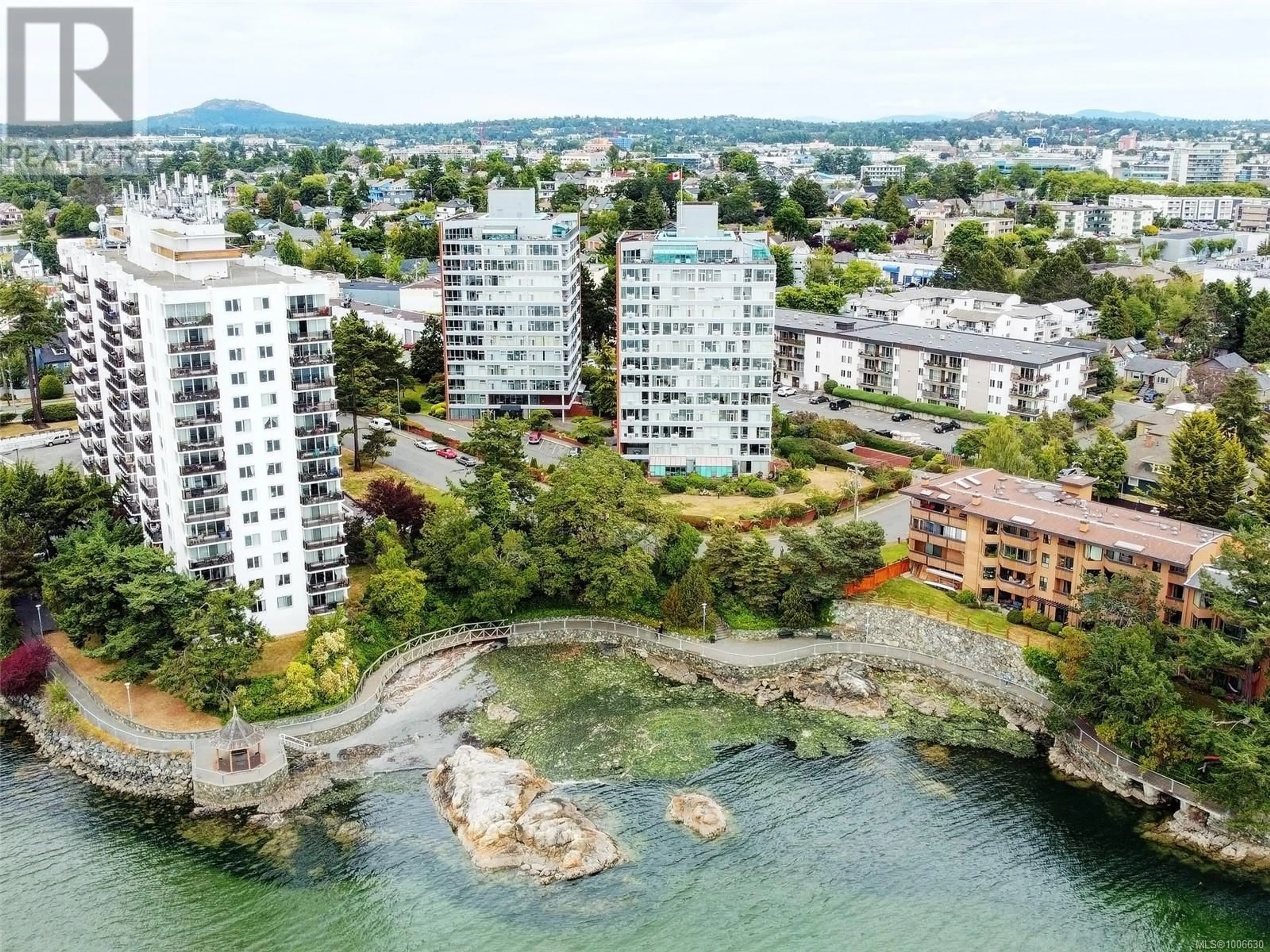 A pic from outside/outdoor area/front of a property/back of a property/a pic from drone, water/lake/river/ocean view for 202 - 325 MAITLAND STREET, Victoria British Columbia V9A7E9