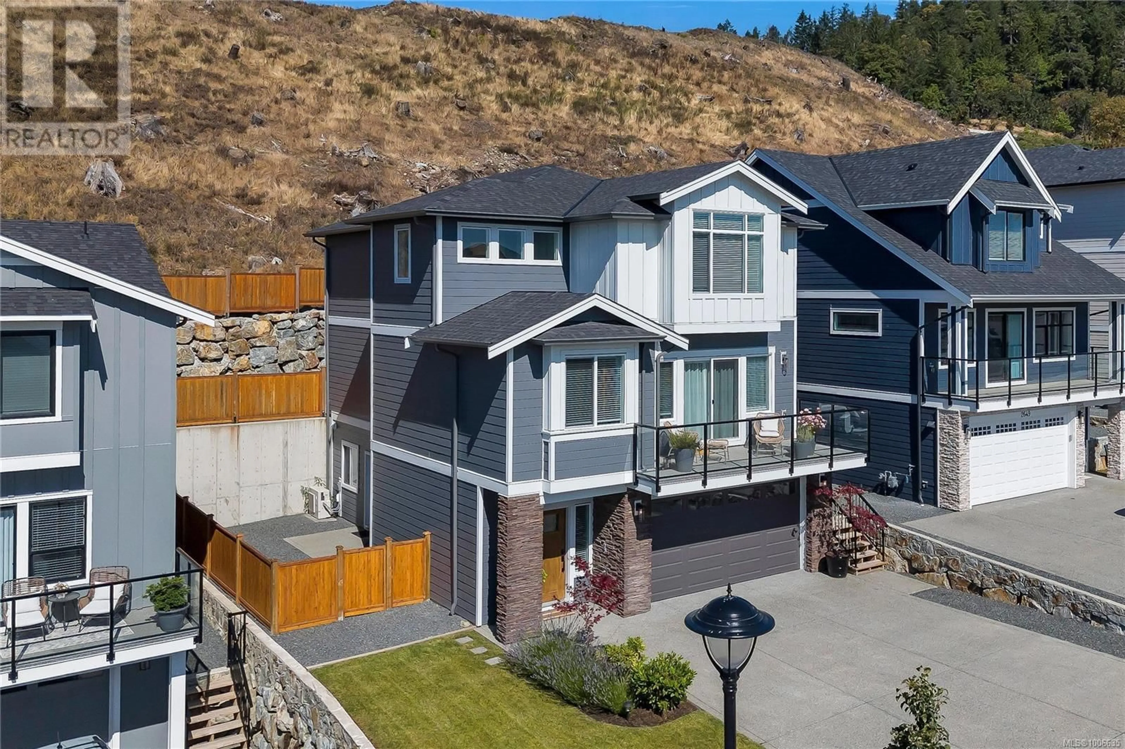 A pic from outside/outdoor area/front of a property/back of a property/a pic from drone, mountain view for 2645 MICA PLACE, Langford British Columbia V9B5N1