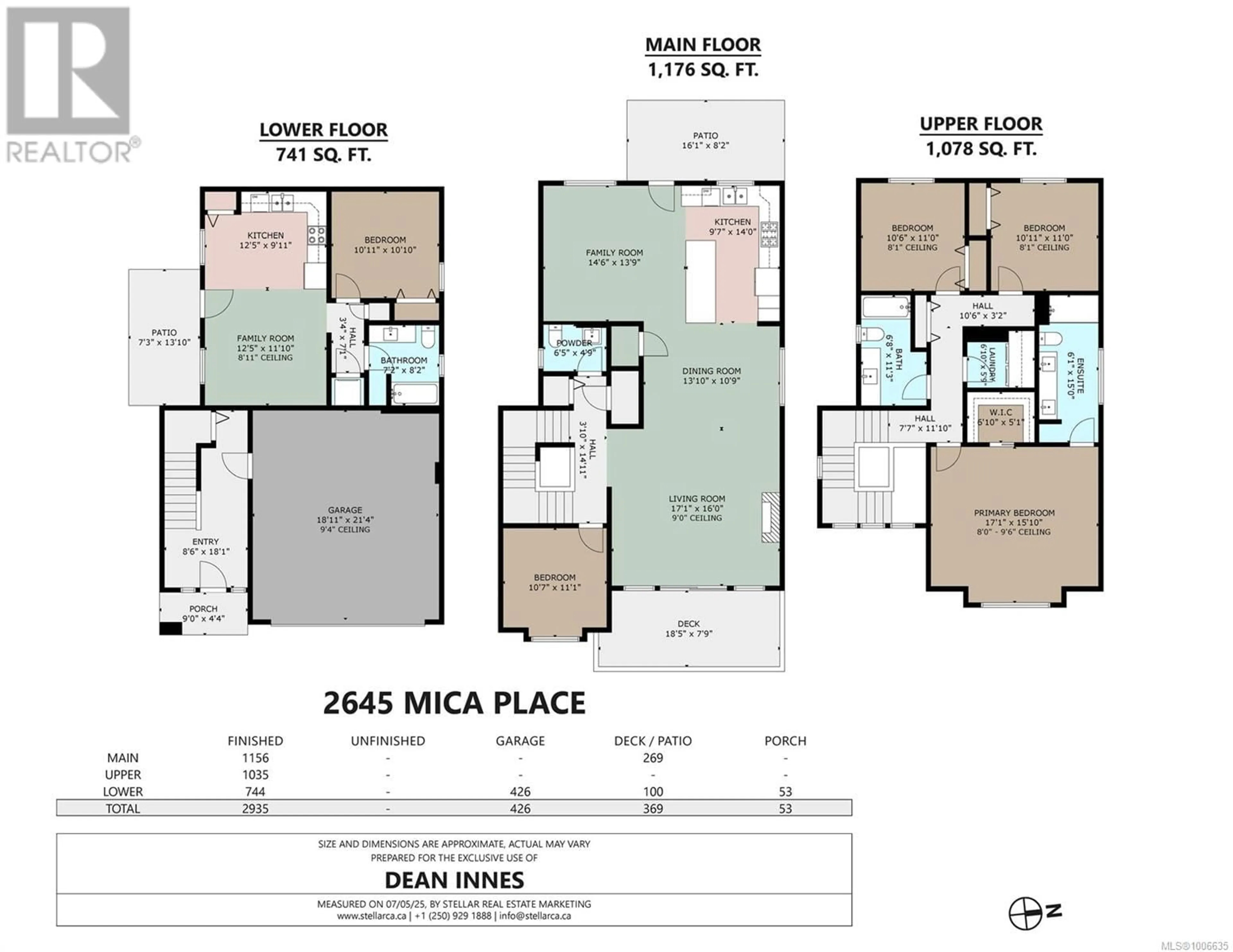 Floor plan for 2645 MICA PLACE, Langford British Columbia V9B5N1