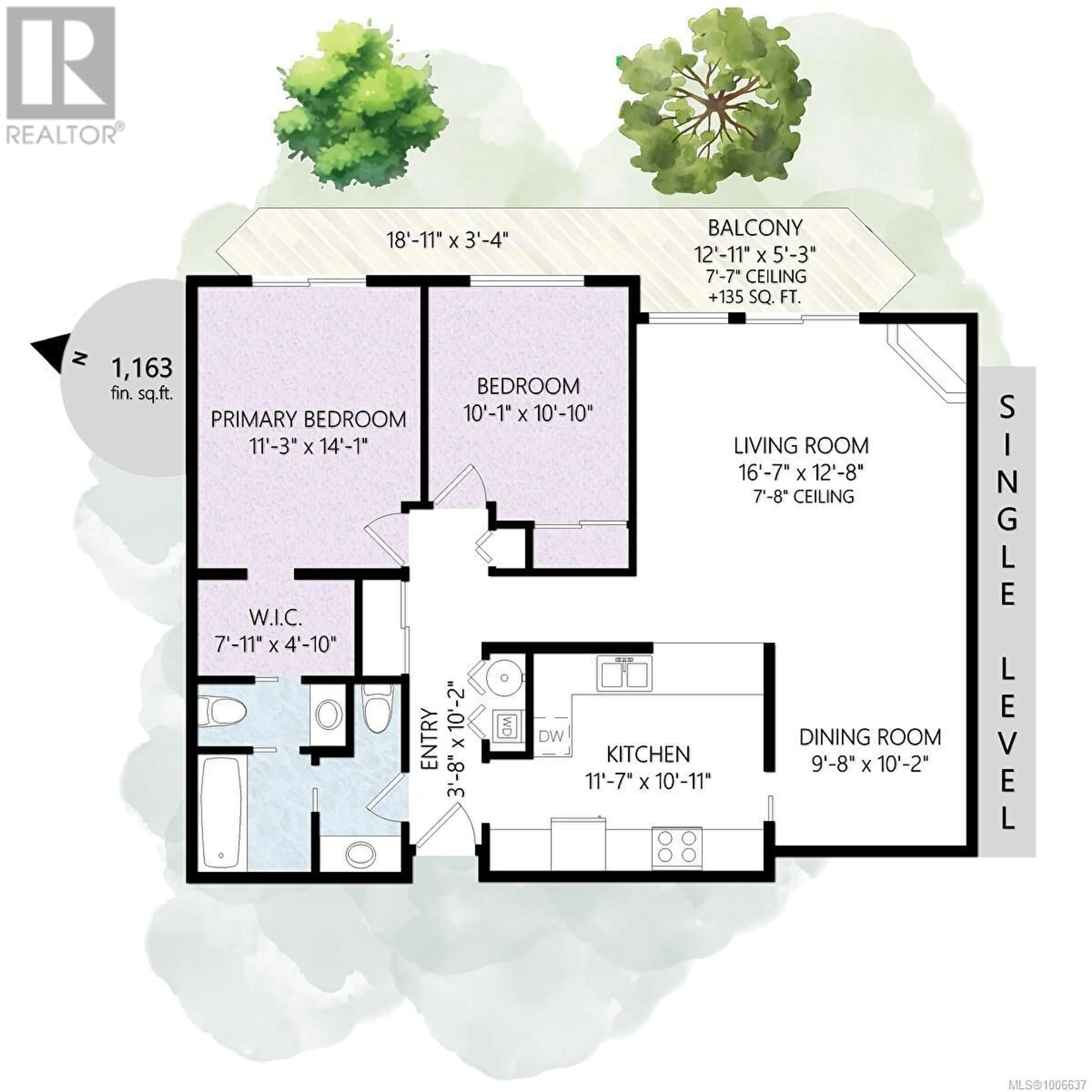 Floor plan for 304 - 1106 GLENORA PLACE, Saanich British Columbia V8P2C3