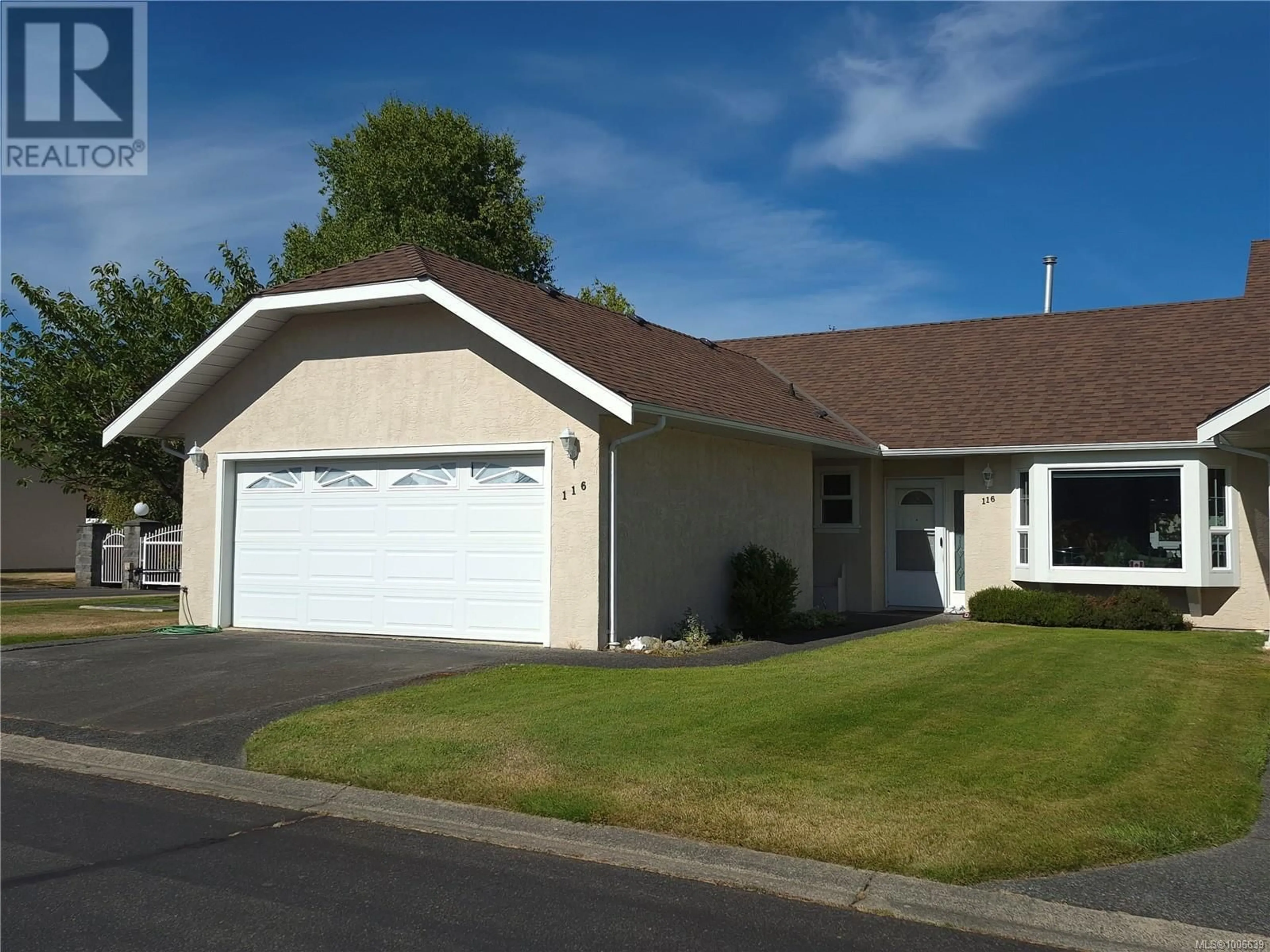 Home with vinyl exterior material, street for 116 - 635 BLENKIN AVENUE, Parksville British Columbia V9P2K7