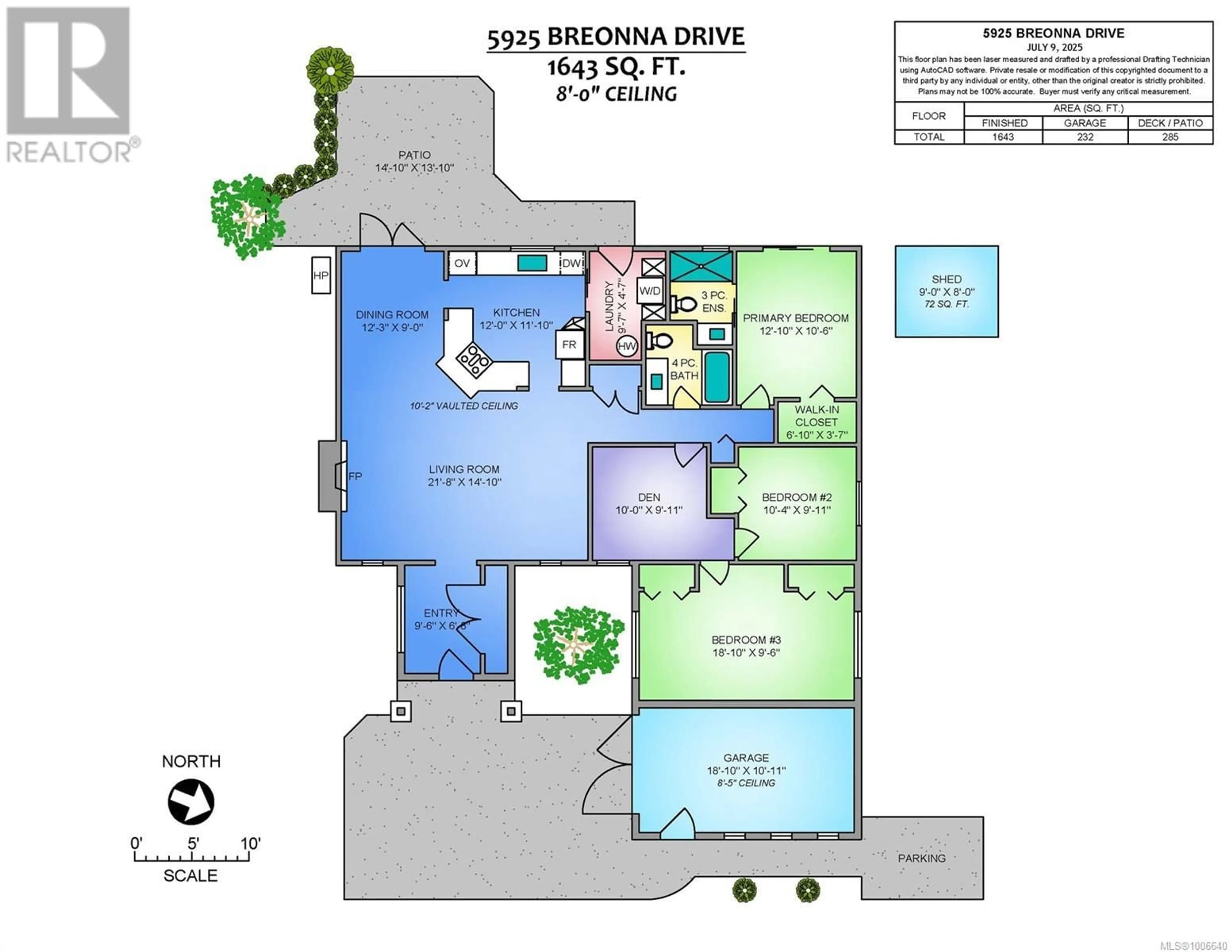 Floor plan for 5925 BREONNA DRIVE, Nanaimo British Columbia V9V1E9