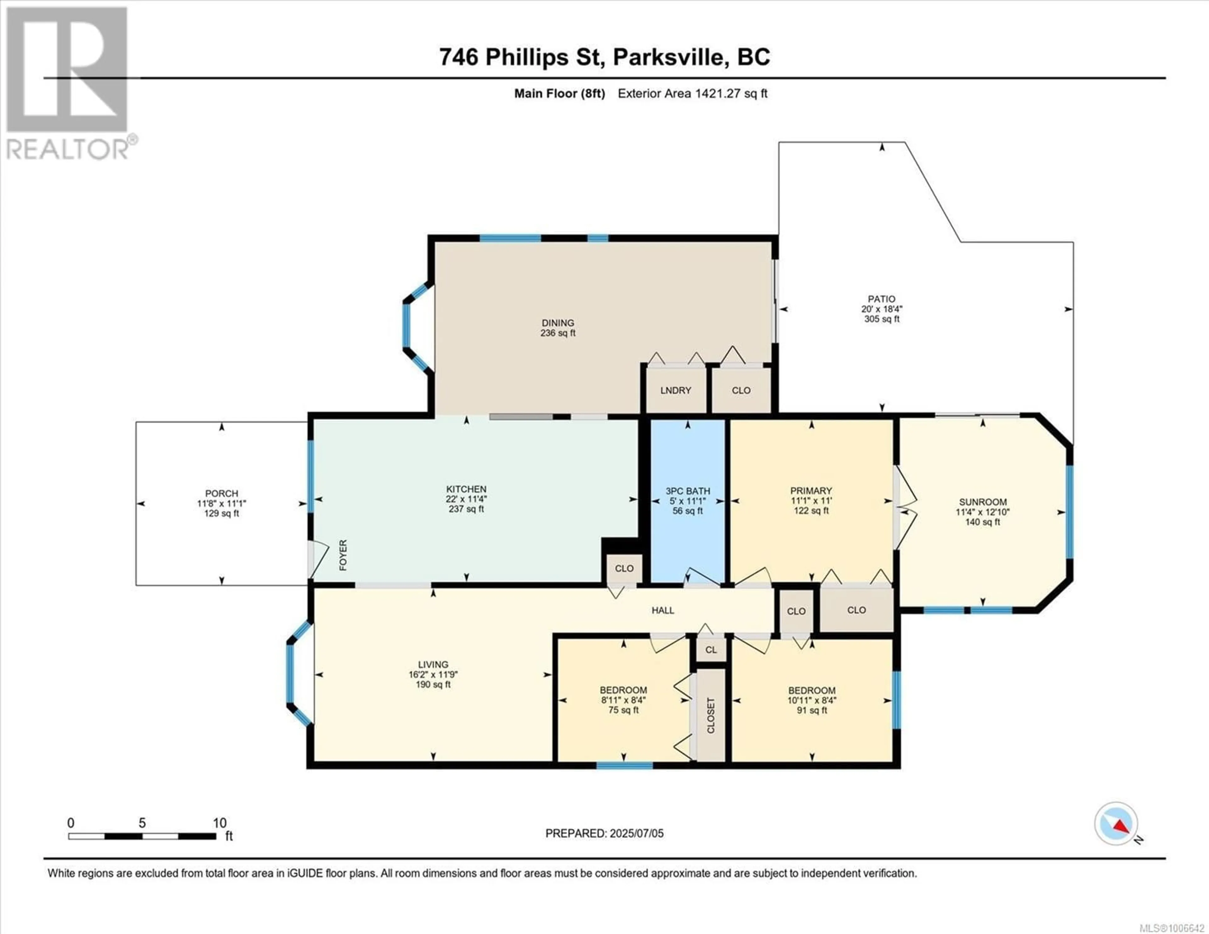 Floor plan for 746 PHILLIPS STREET, Parksville British Columbia V9P1A7