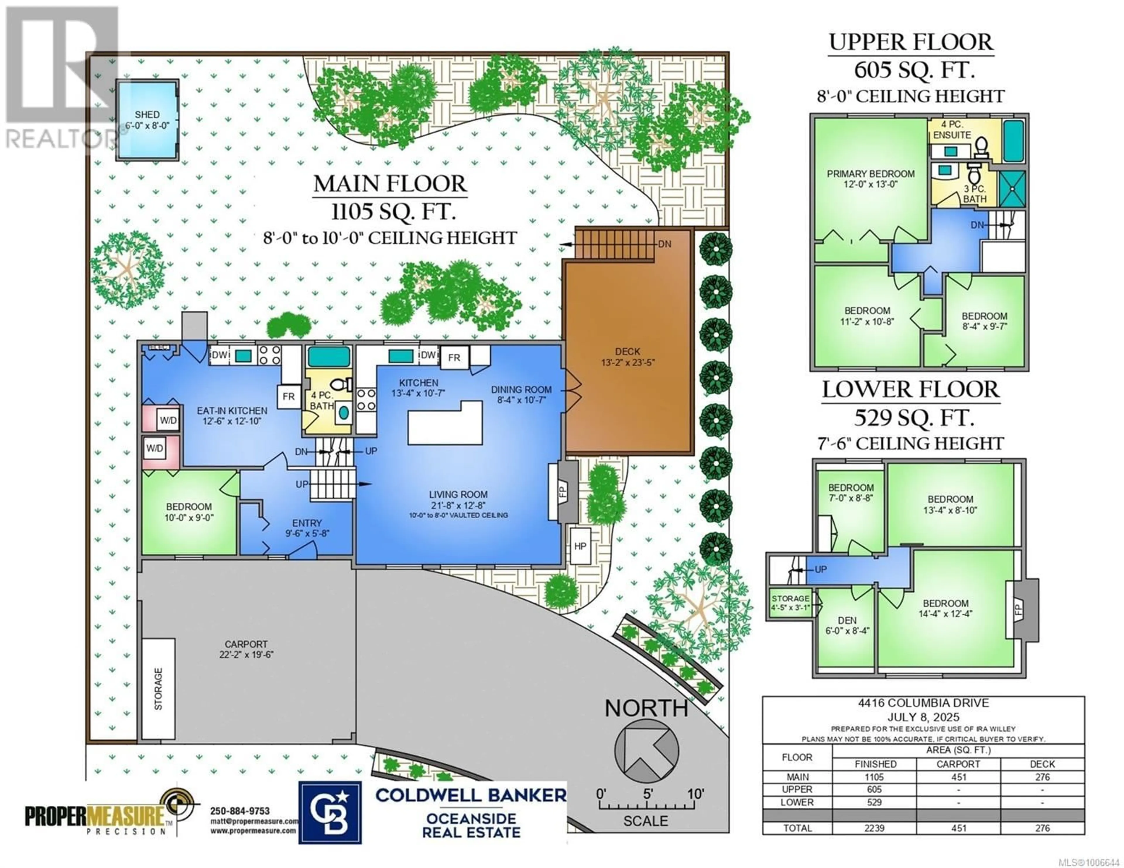 Floor plan for 4416 COLUMBIA DRIVE, Saanich British Columbia V8N3J3