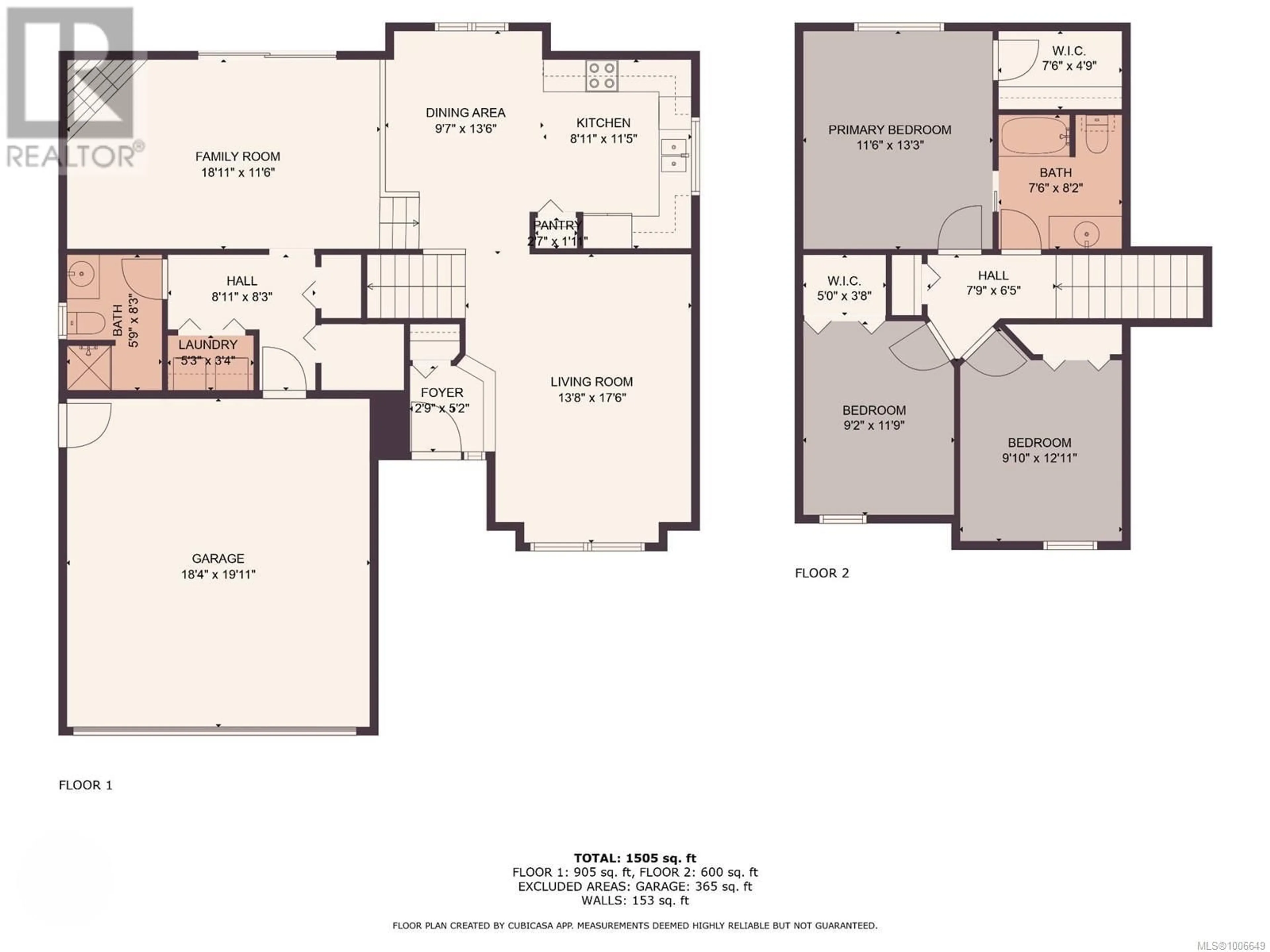 Floor plan for 818 GLENGARRY CRESCENT, Nanaimo British Columbia V9R6P3