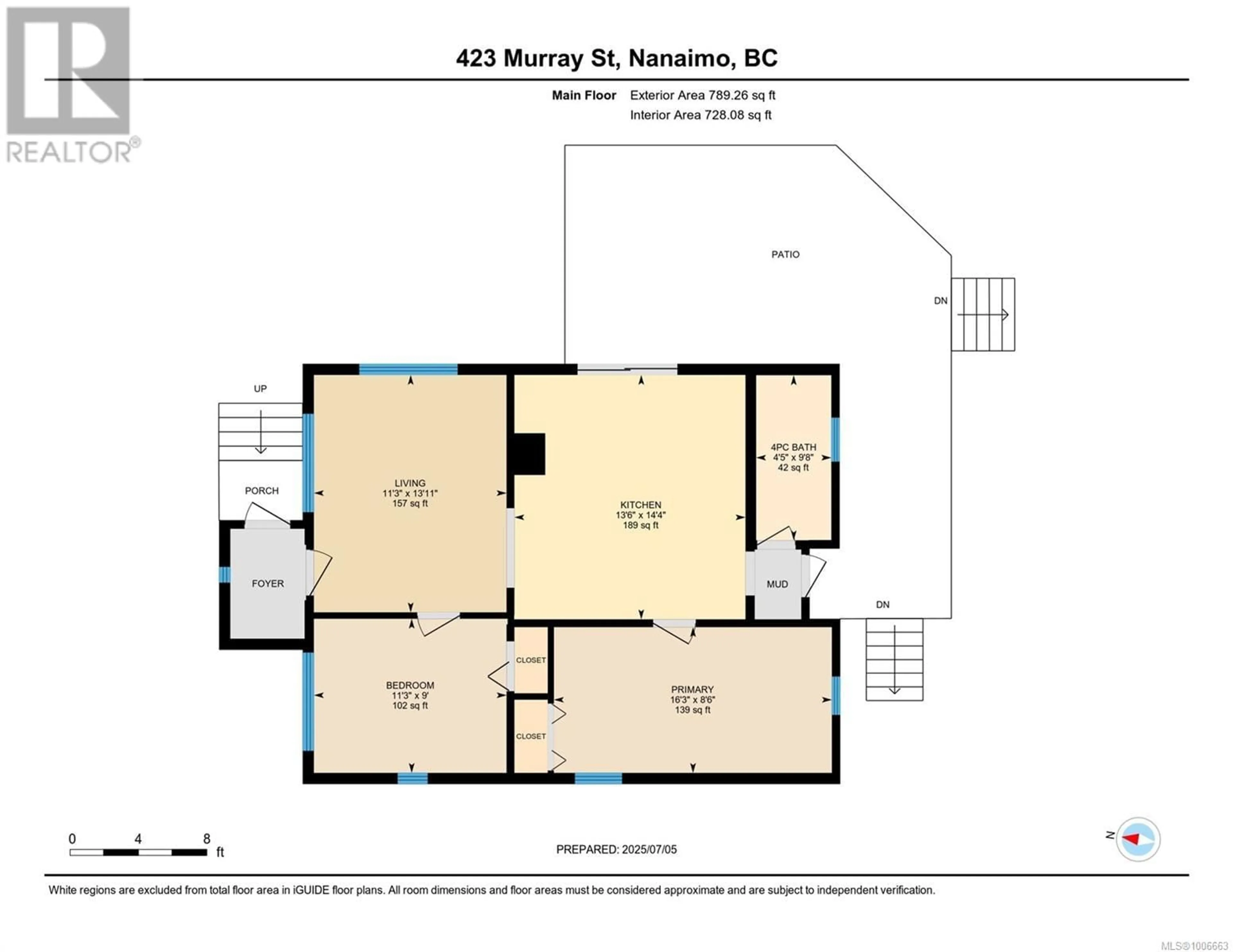Floor plan for 423 MURRAY STREET, Nanaimo British Columbia V9R1B6