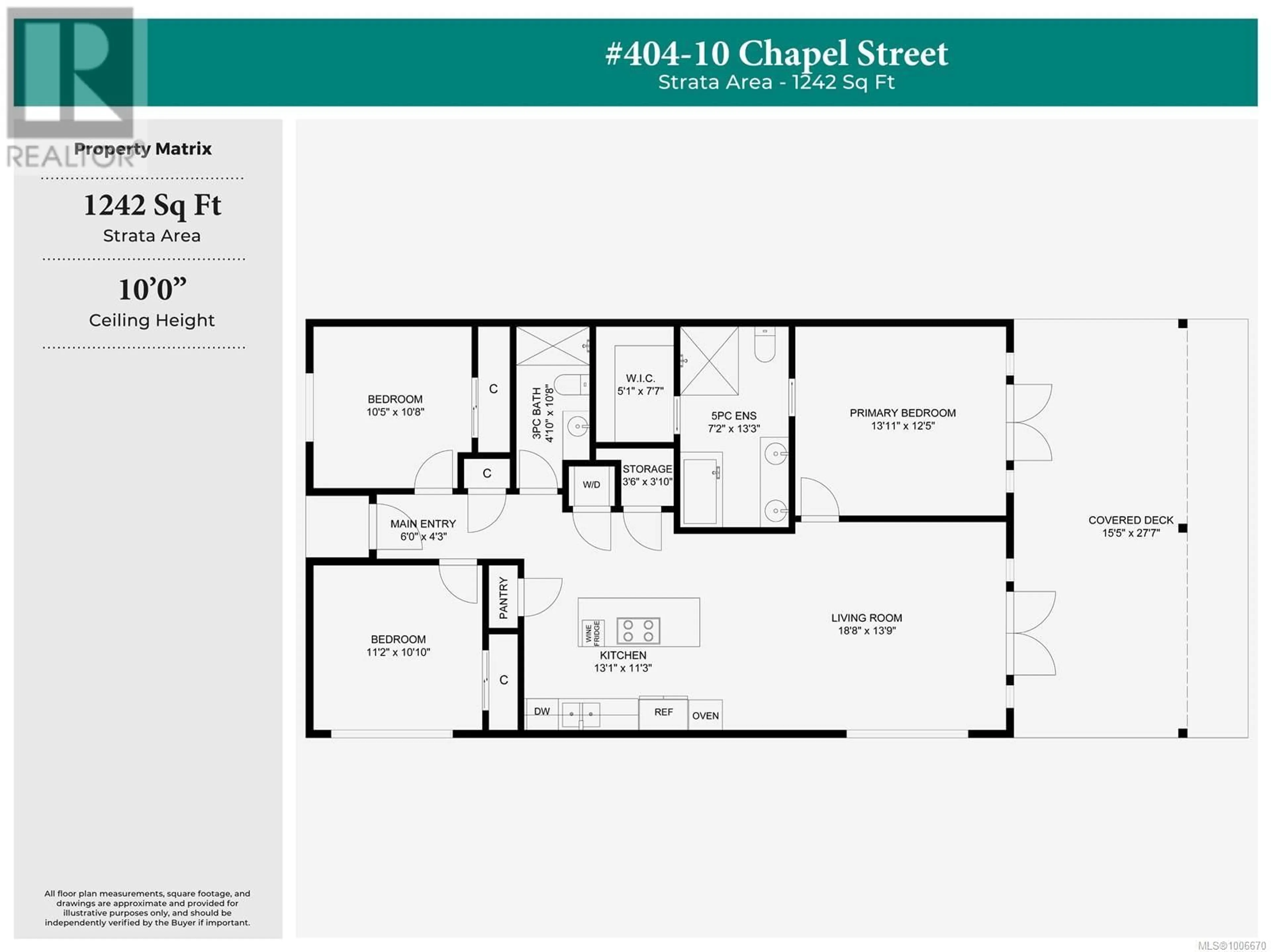 Floor plan for 404 - 10 CHAPEL STREET, Nanaimo British Columbia V9R5H2